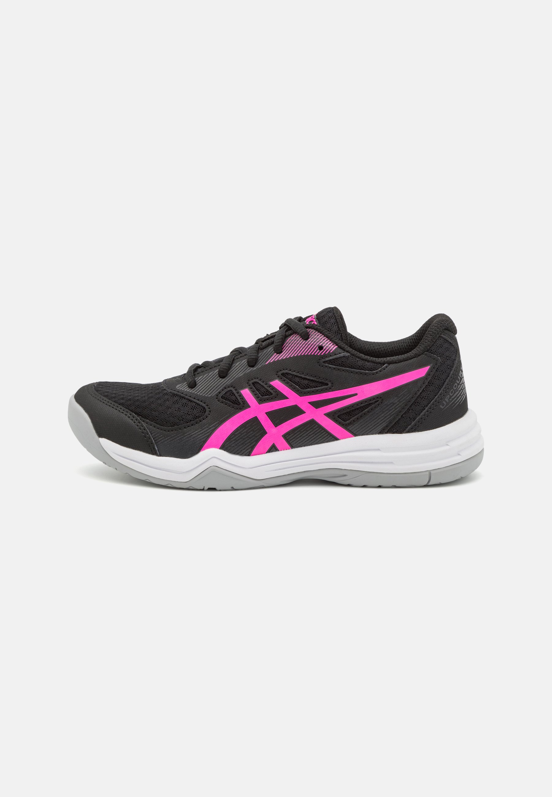 ASICS UPCOURT 5 UNISEX - Handball shoes - black/hot pink/black
