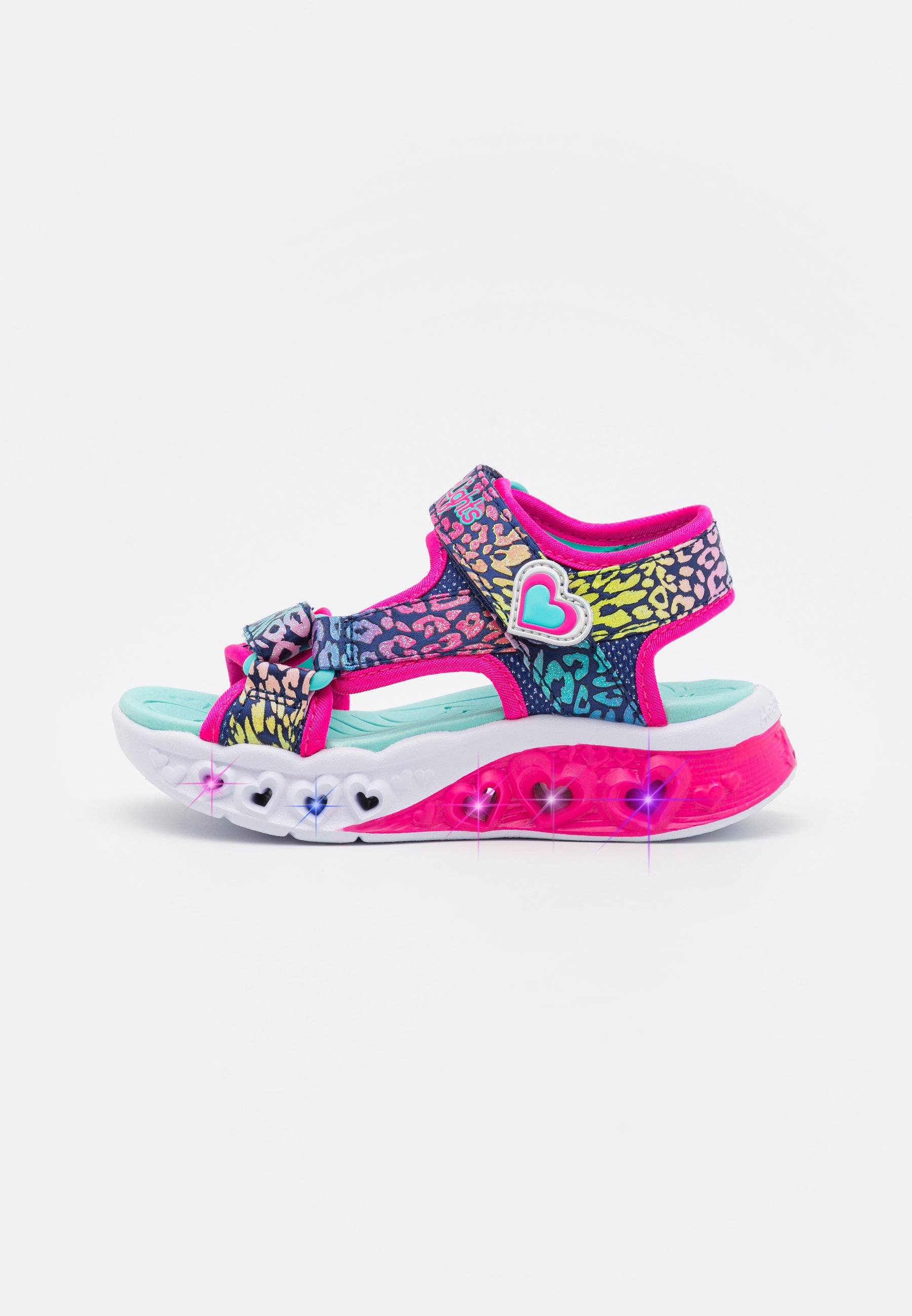 Skechers FLUTTER HEARTS  - Sandals - navy/multi-coloured/dark blue