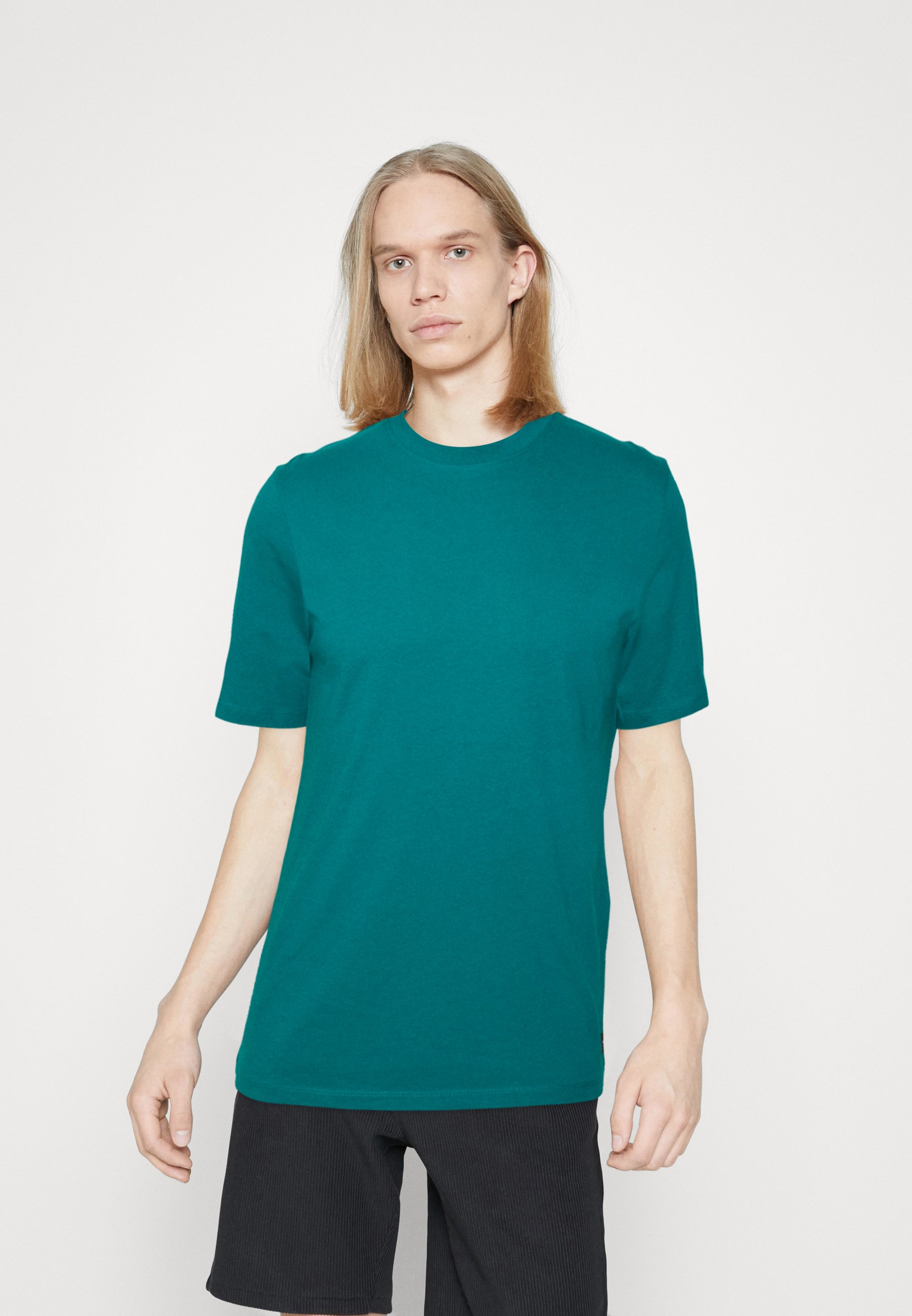 Jack &Jones JJENOA TEE CREW NECK 5 PACK  - Basic T-shirt - bright white/egret/nugget/deeplake/black/white