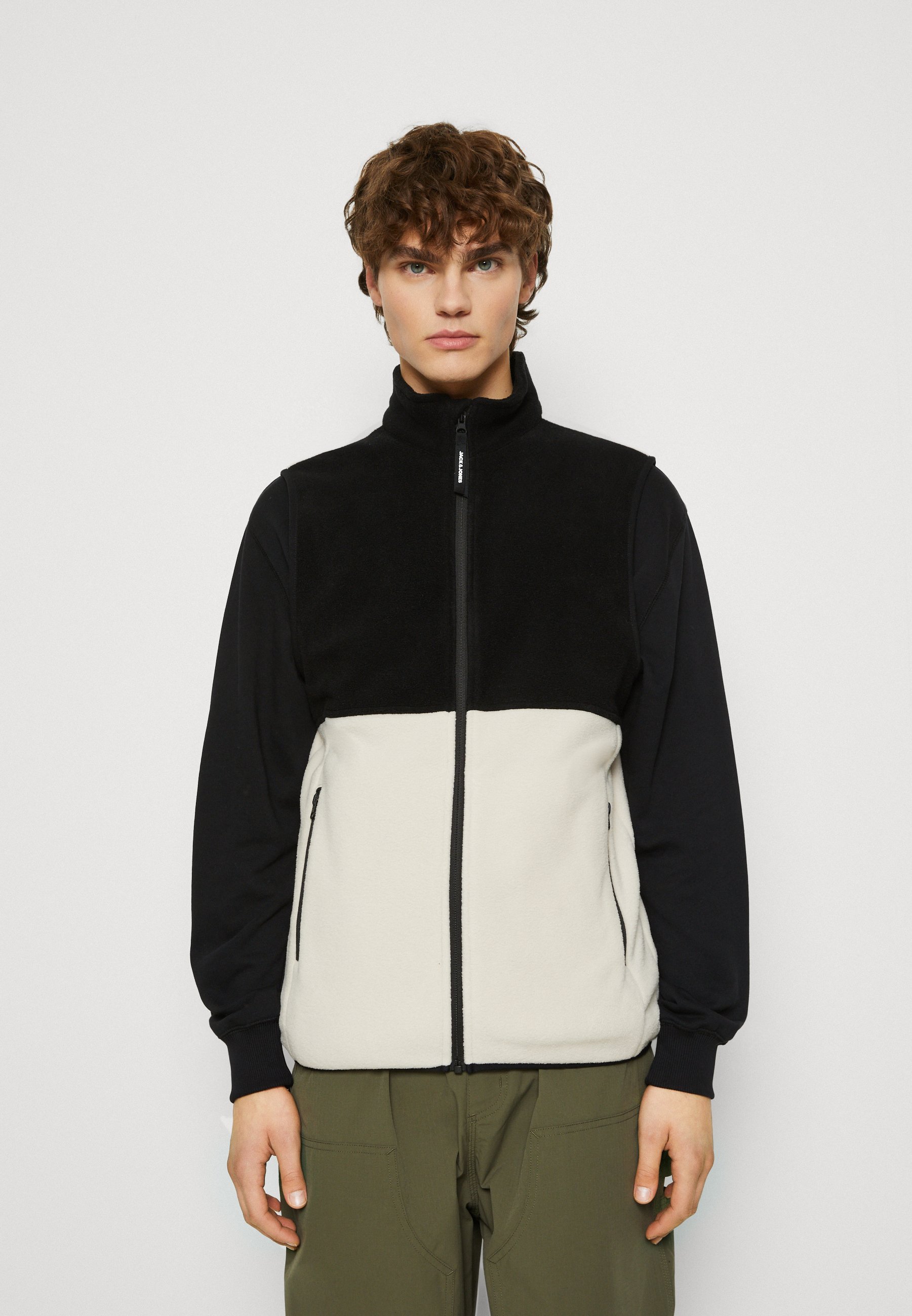 Jack &Jones JJPOWER BODYWARMER - Waistcoat - moonbeam/off-white