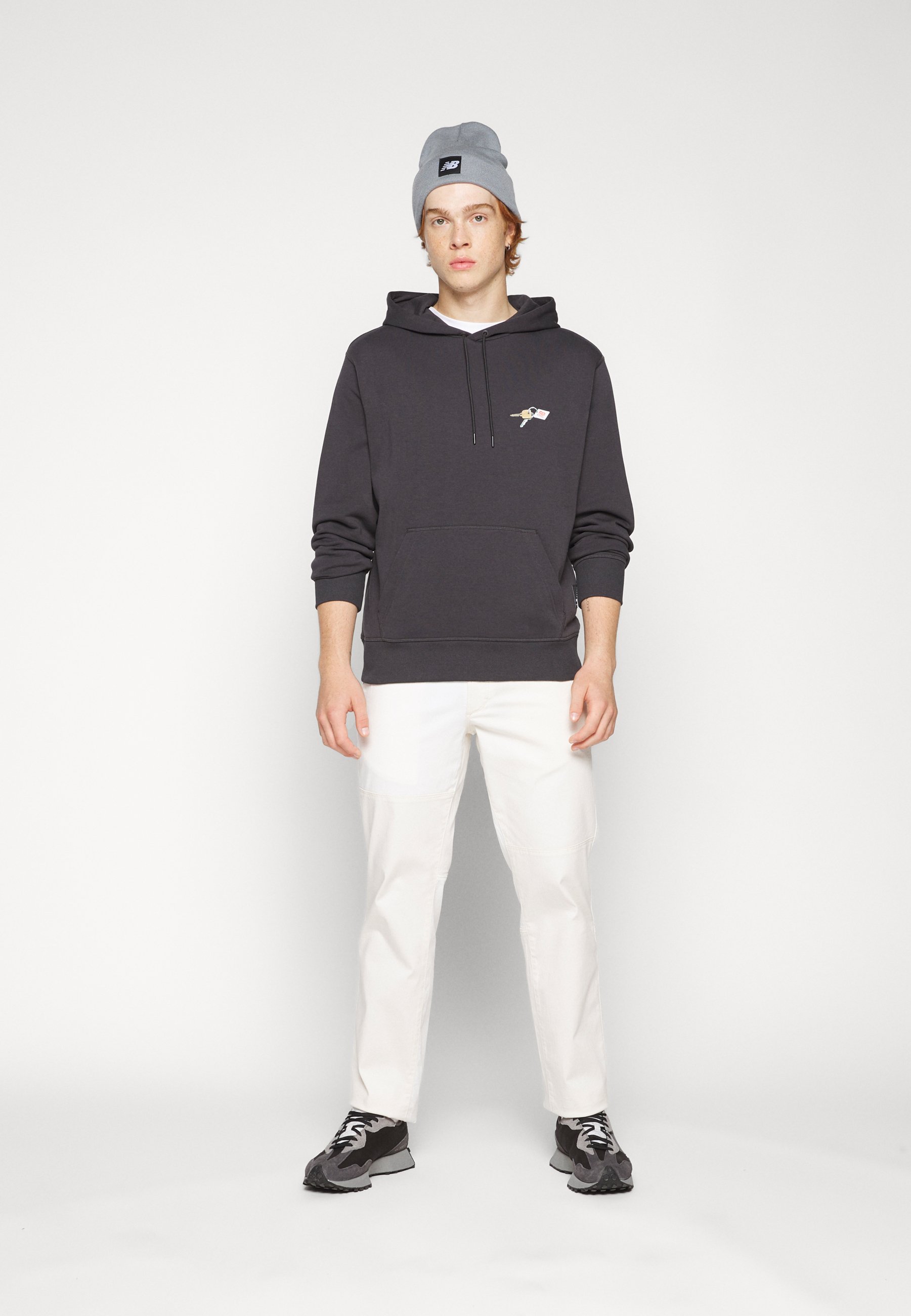 NB ATHLETICS JACOB ROCHESTER HOODIE - Sweatshirt - phantom/dark grey