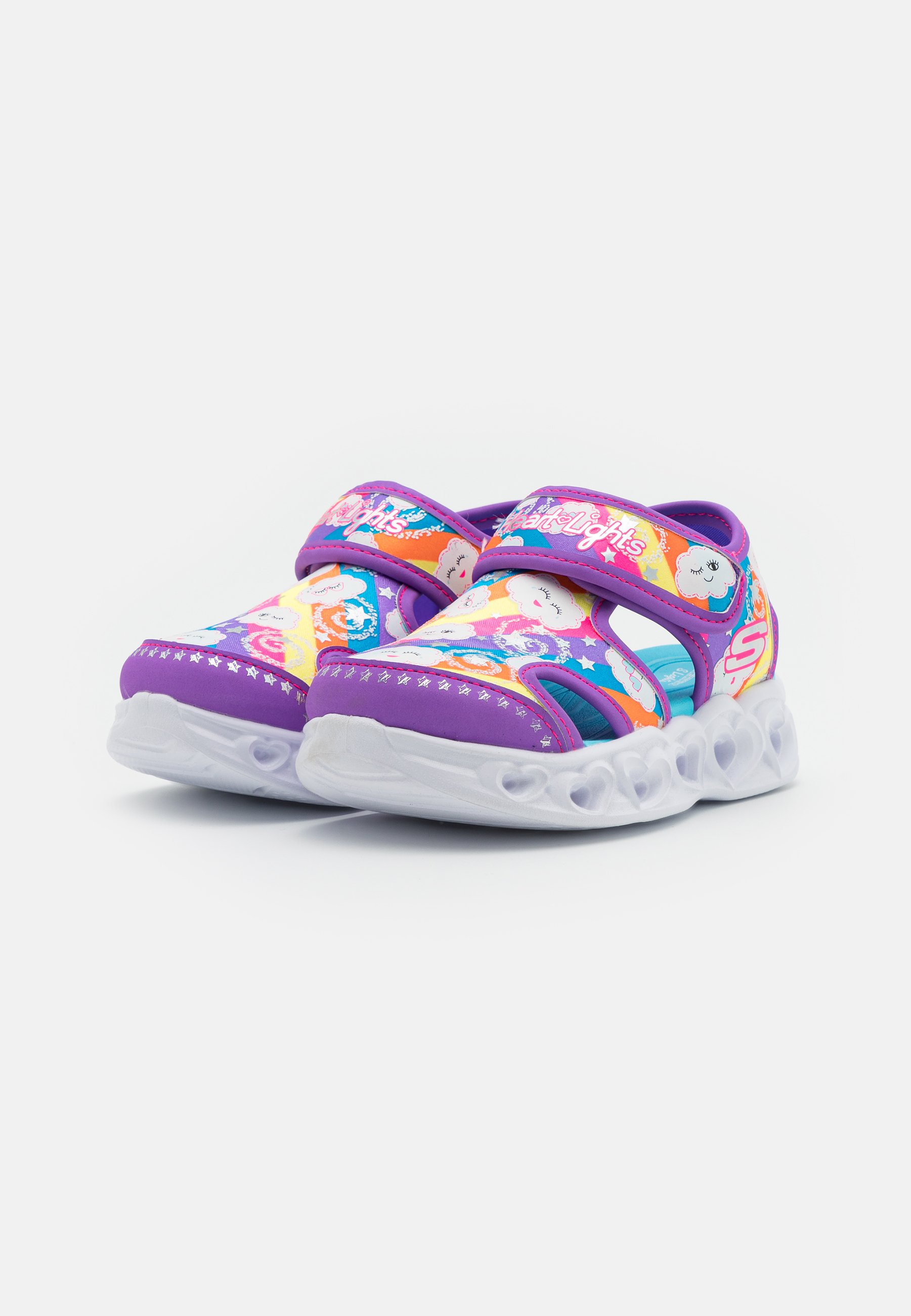 Skechers HEART LIGHTS  - Sandals - lavender/mult-coloured/lilac