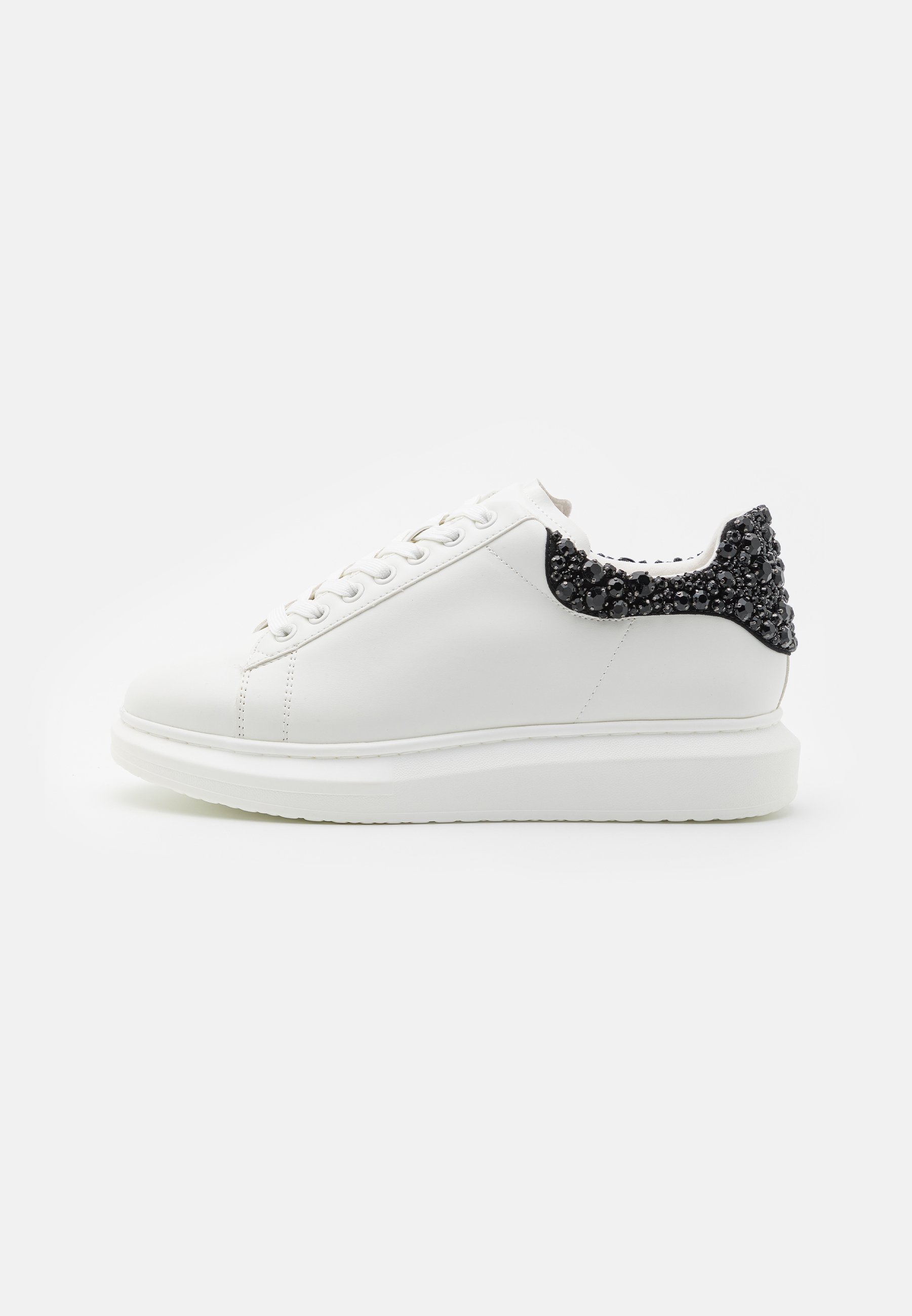 Steve Madden FROSTING - Trainers - white/black/white