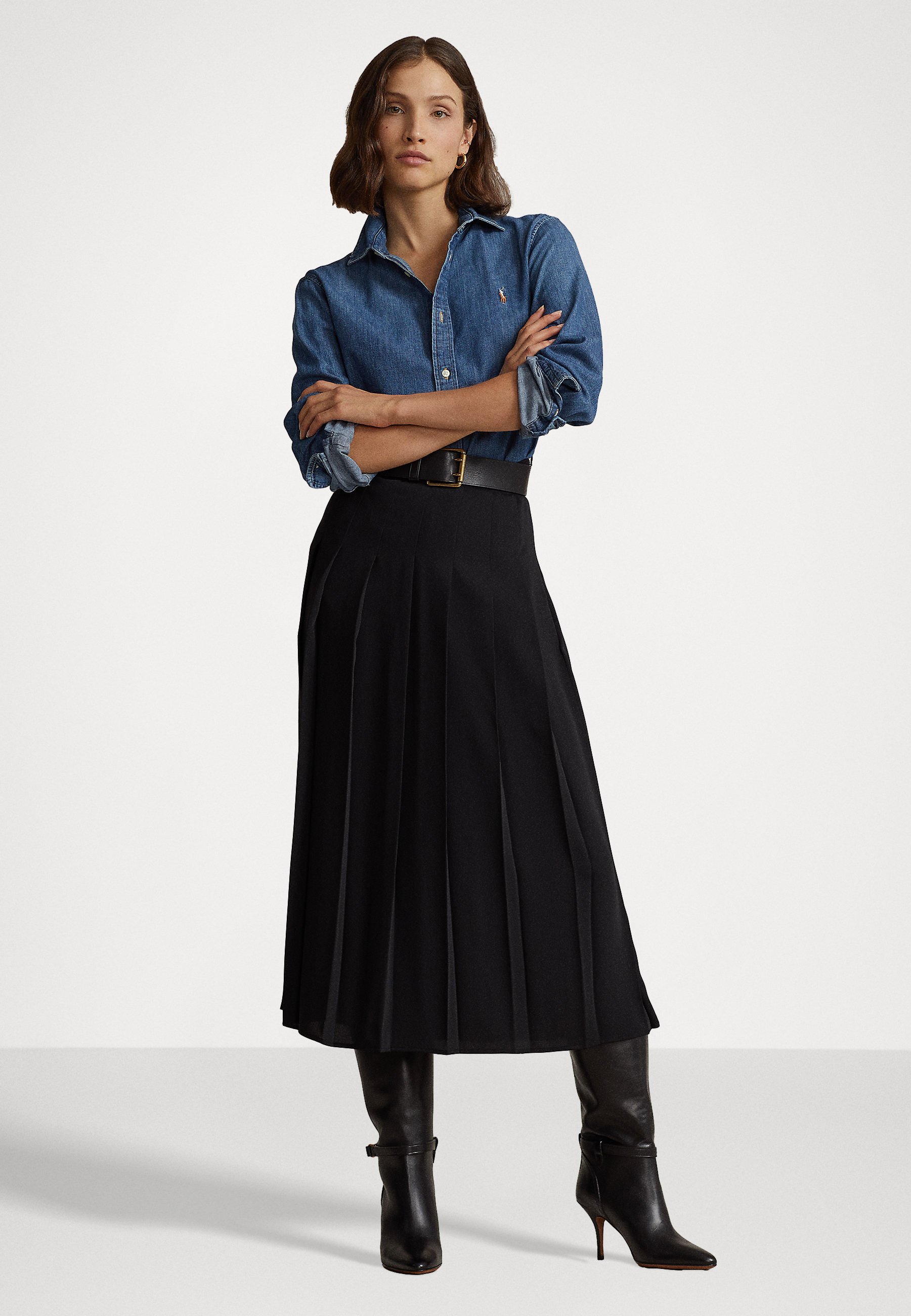 Polo Ralph Lauren Pleated skirt - black