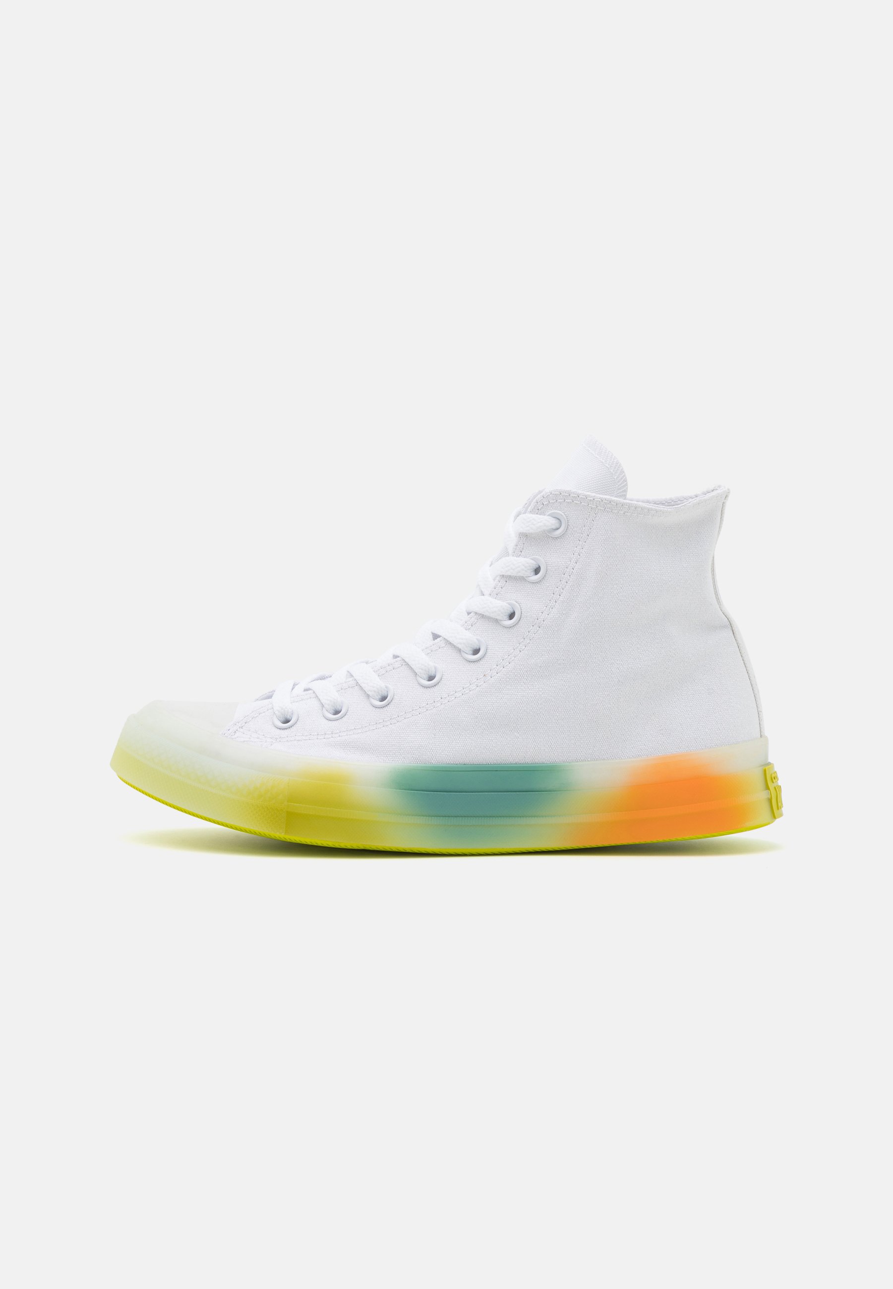 Converse CHUCK TAYLOR ALL STAR SPRAY PAINT UNISEX - High-top trainers - white/orange/bright bud/white