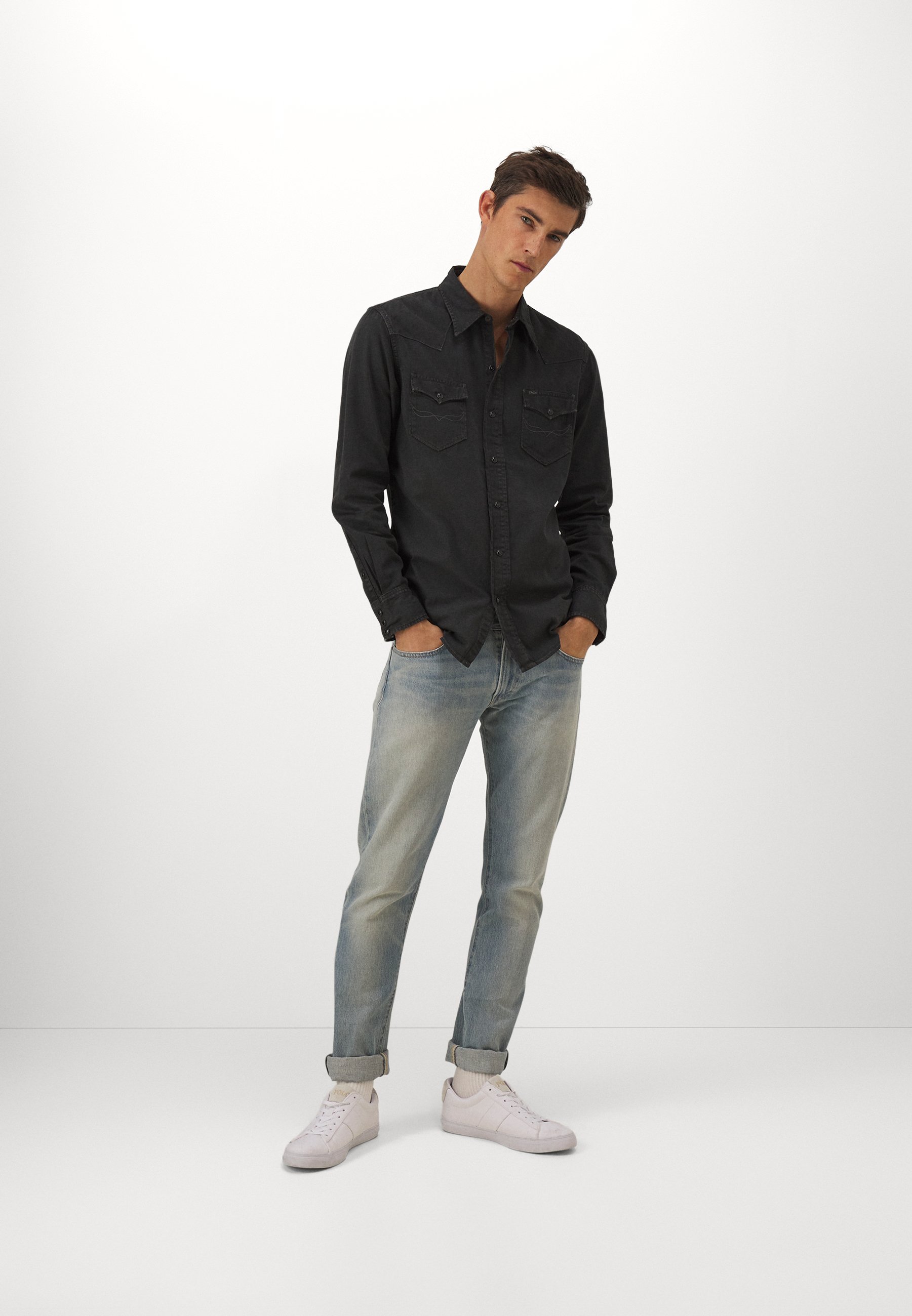 Polo Ralph Lauren WESTERN LONG SLEEVE SPORT  - Shirt - black