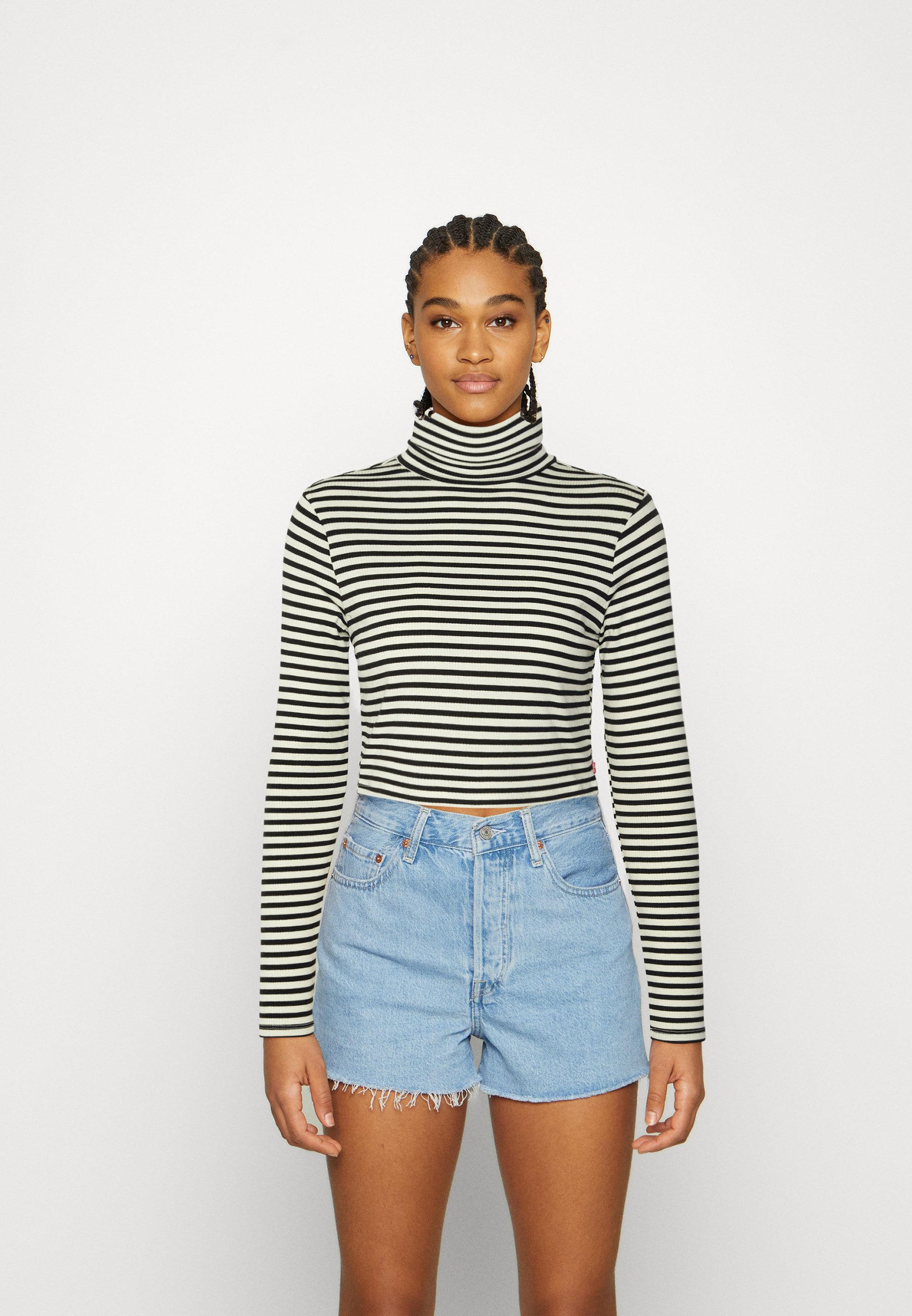 Levi's® ORIEL TURTLENECK - Long sleeved top - dill/caviar/black