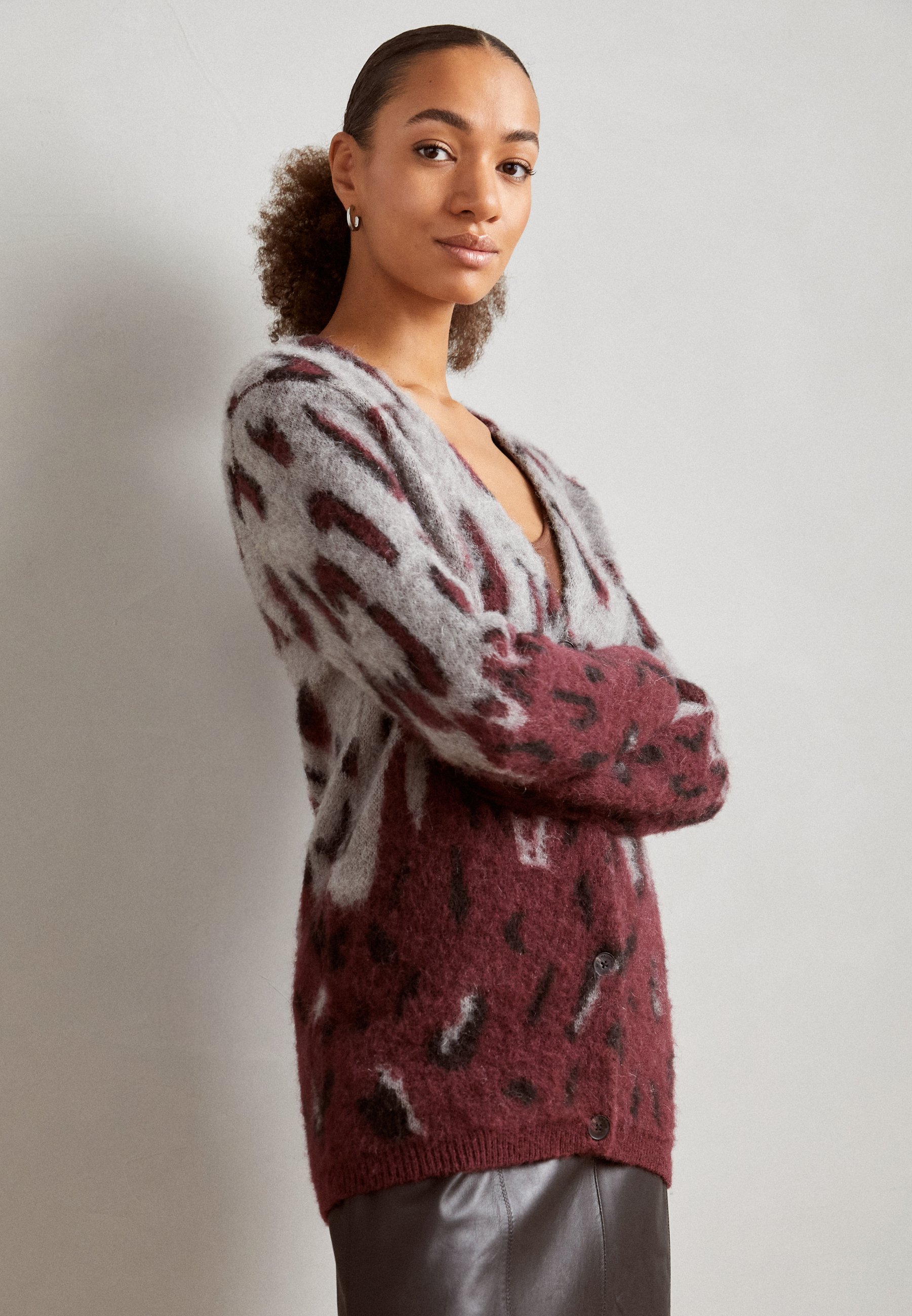 Scotch & Soda CARDIGAN - Cardigan - bordeaux