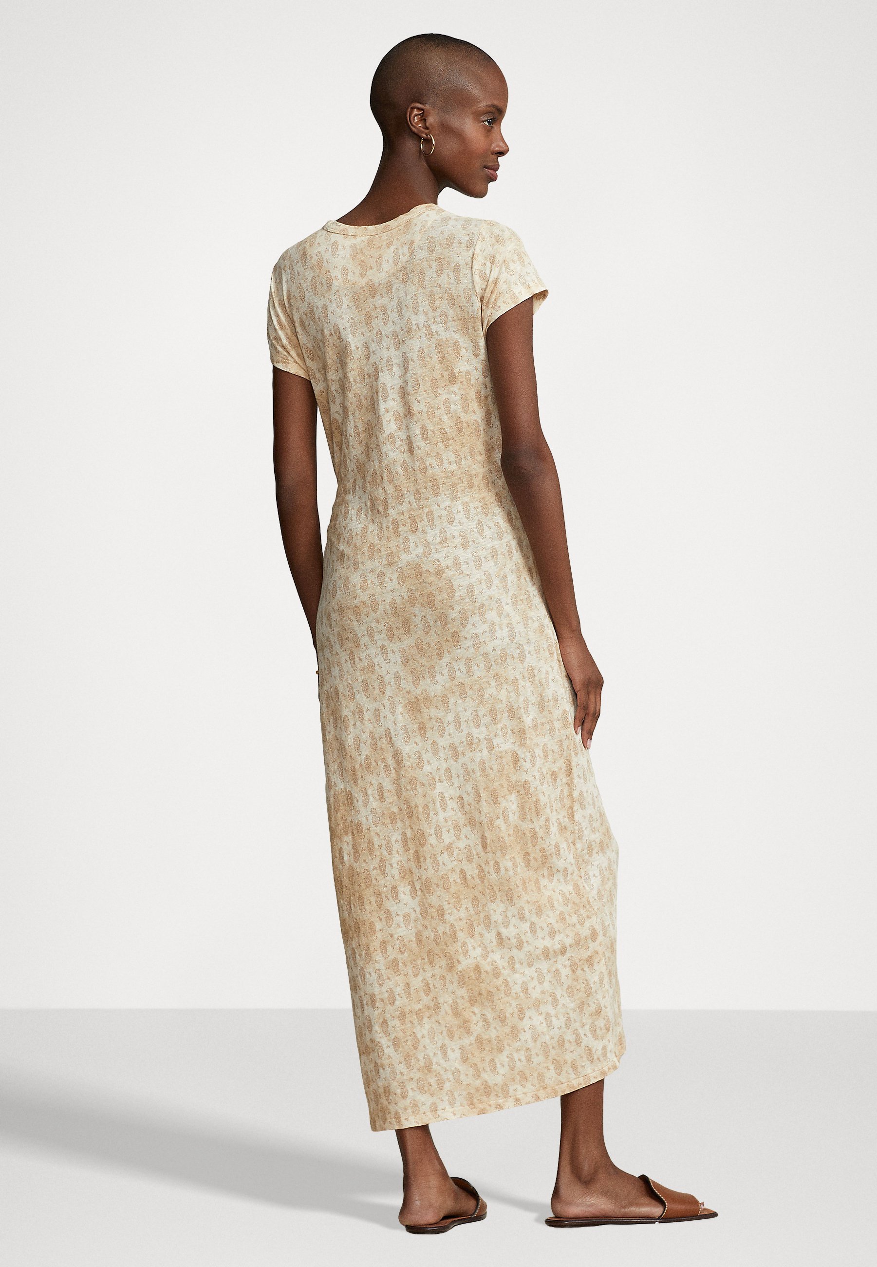 Polo Ralph Lauren SHORT SLEEVE DAY DRESS - Jersey dress - tan