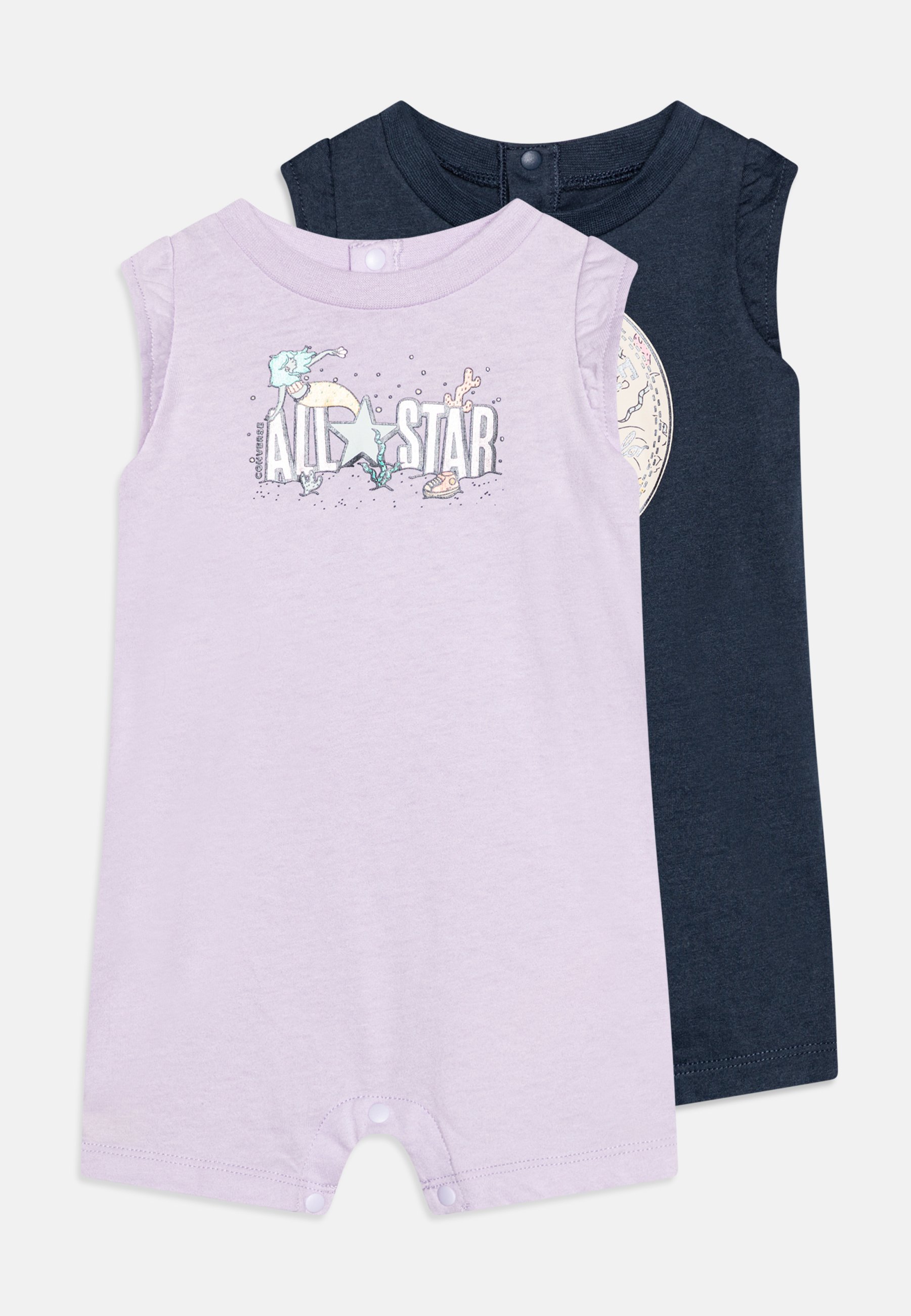 Converse GRAPHIC ROMPER 2 PACK - Jumpsuit - vapor violet/purple