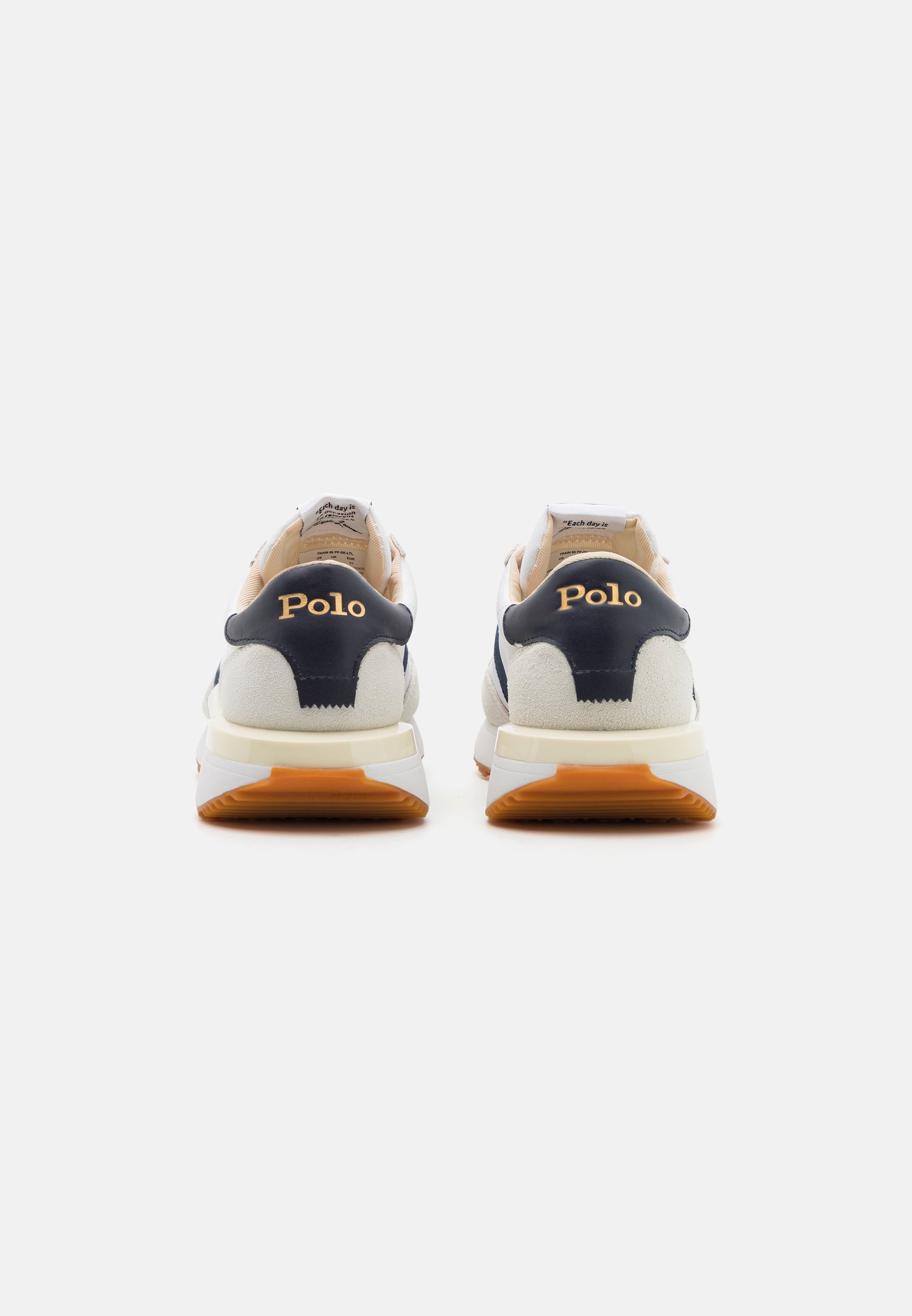 Polo Ralph Lauren TRAIN UNISEX - Trainers - white/newport navy/white