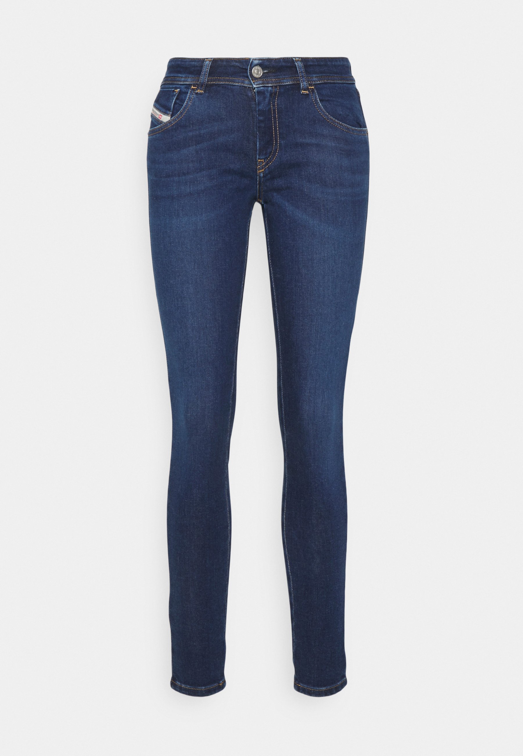 Diesel 2018 SLANDY-LOW DIESEL LIBRARY - Jeans Skinny Fit - denim/dark-blue denim