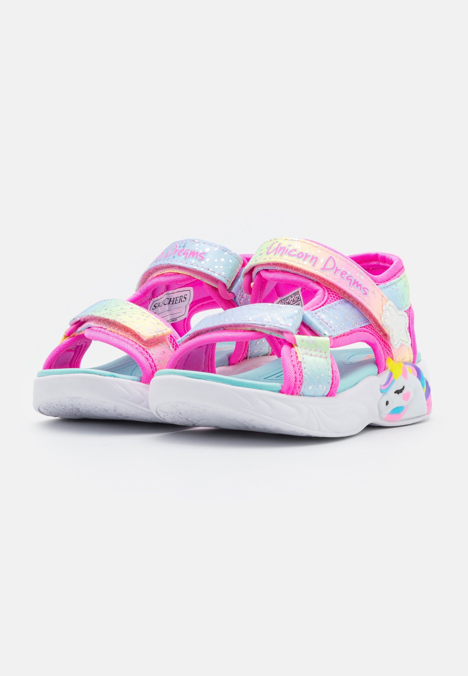 Skechers UNICORN DREAMS  - Sandals - pink/multi-coloured/pink