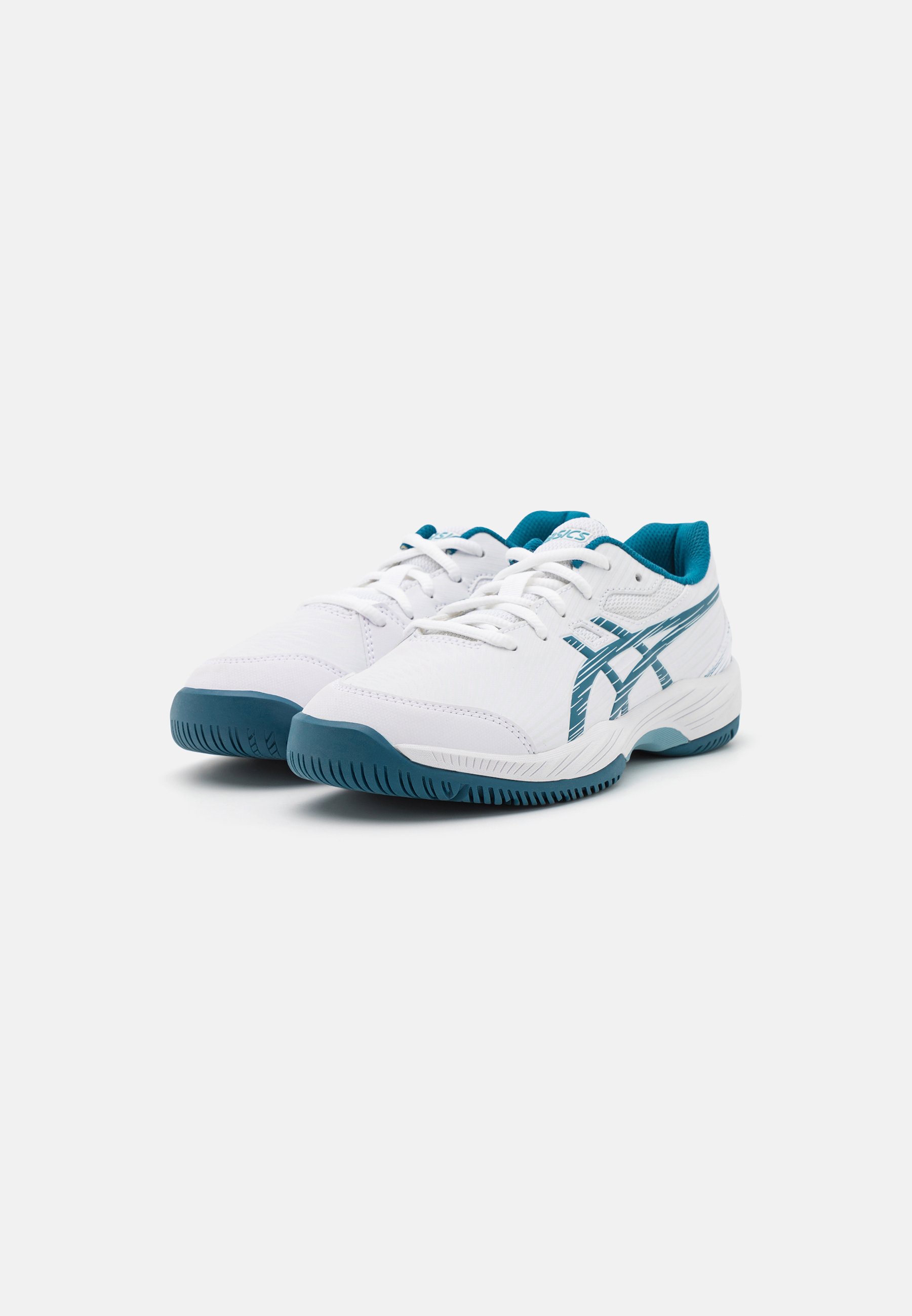 ASICS GEL-GAME 9 UNISEX - Multicourt tennis shoes - white/restful teal/white