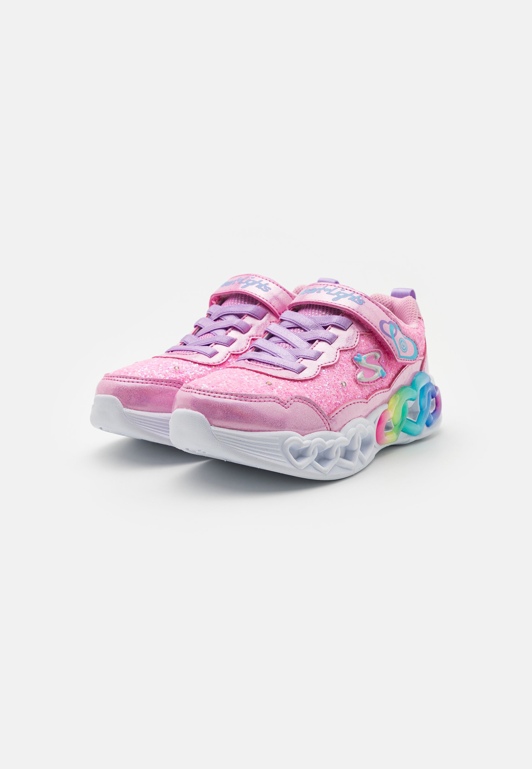 Skechers ROCK LIGHTED HEART  - Trainers - pink rock/light pink/pink