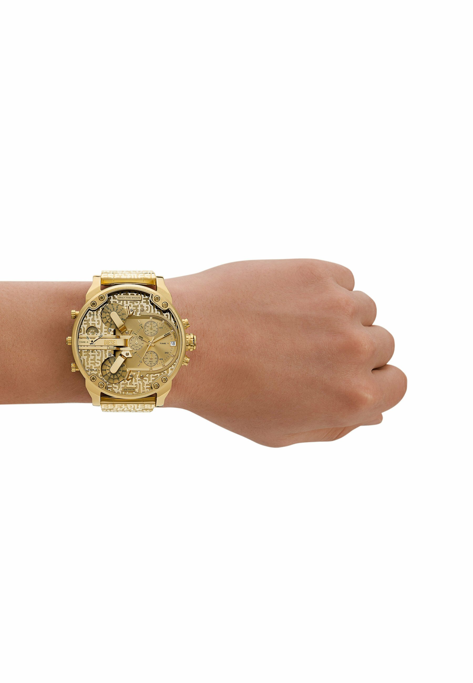 Diesel TRADITIONAL  MR DADDY - Chronograph watch - gold-coloured