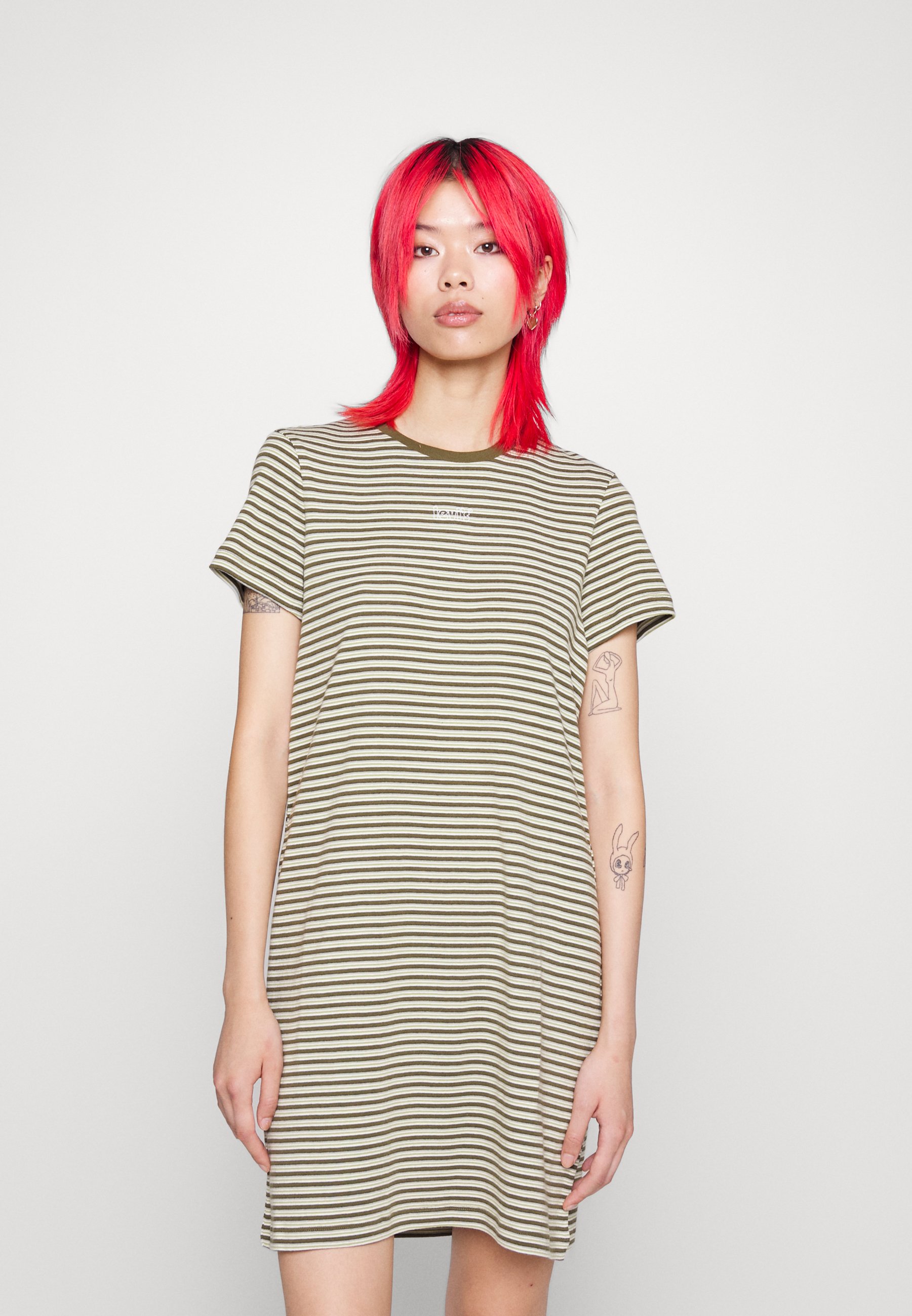 Levi's® VACATION TEE DRESS - Jersey dress - dark olive/dark green