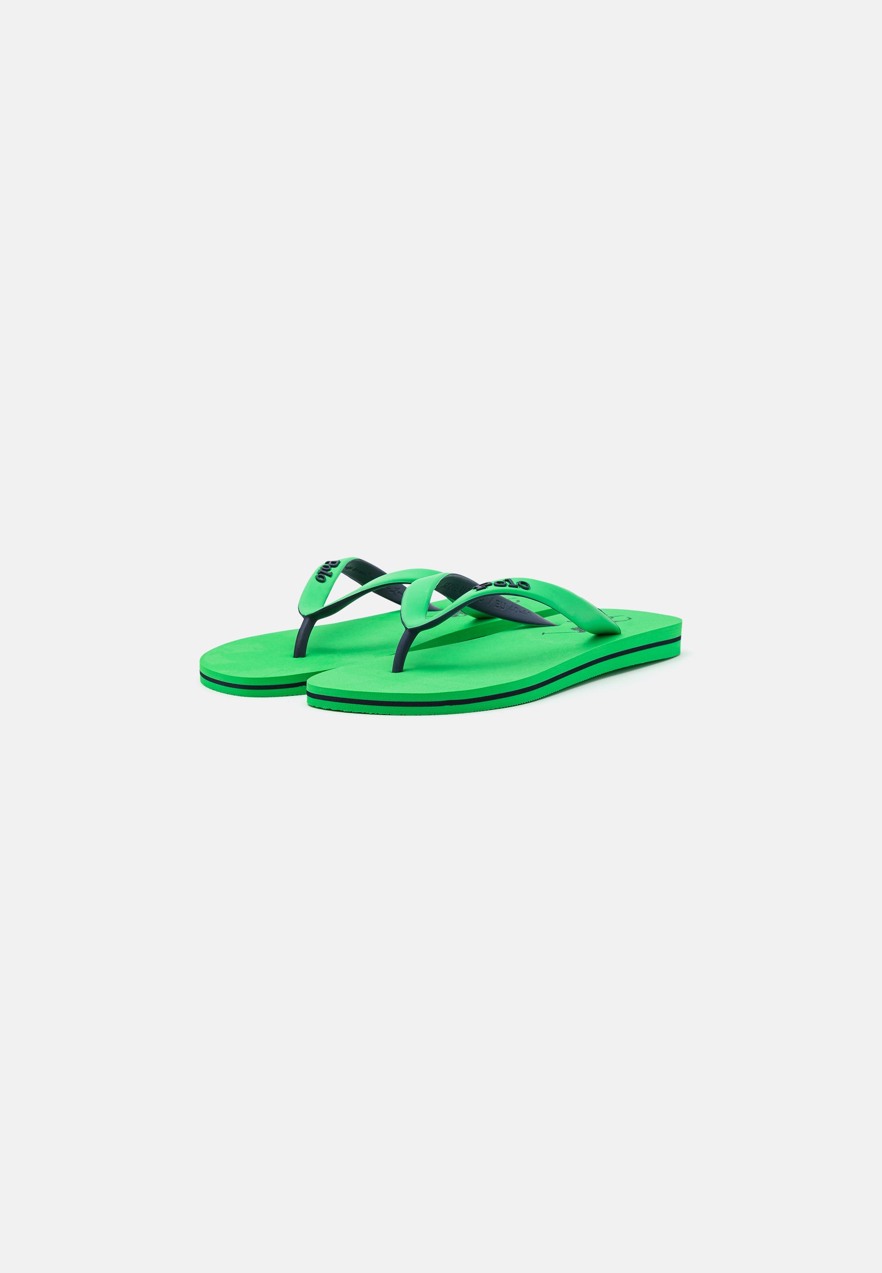Polo Ralph Lauren BOLT UNISEX - Pool shoes - toucan green/navy/green