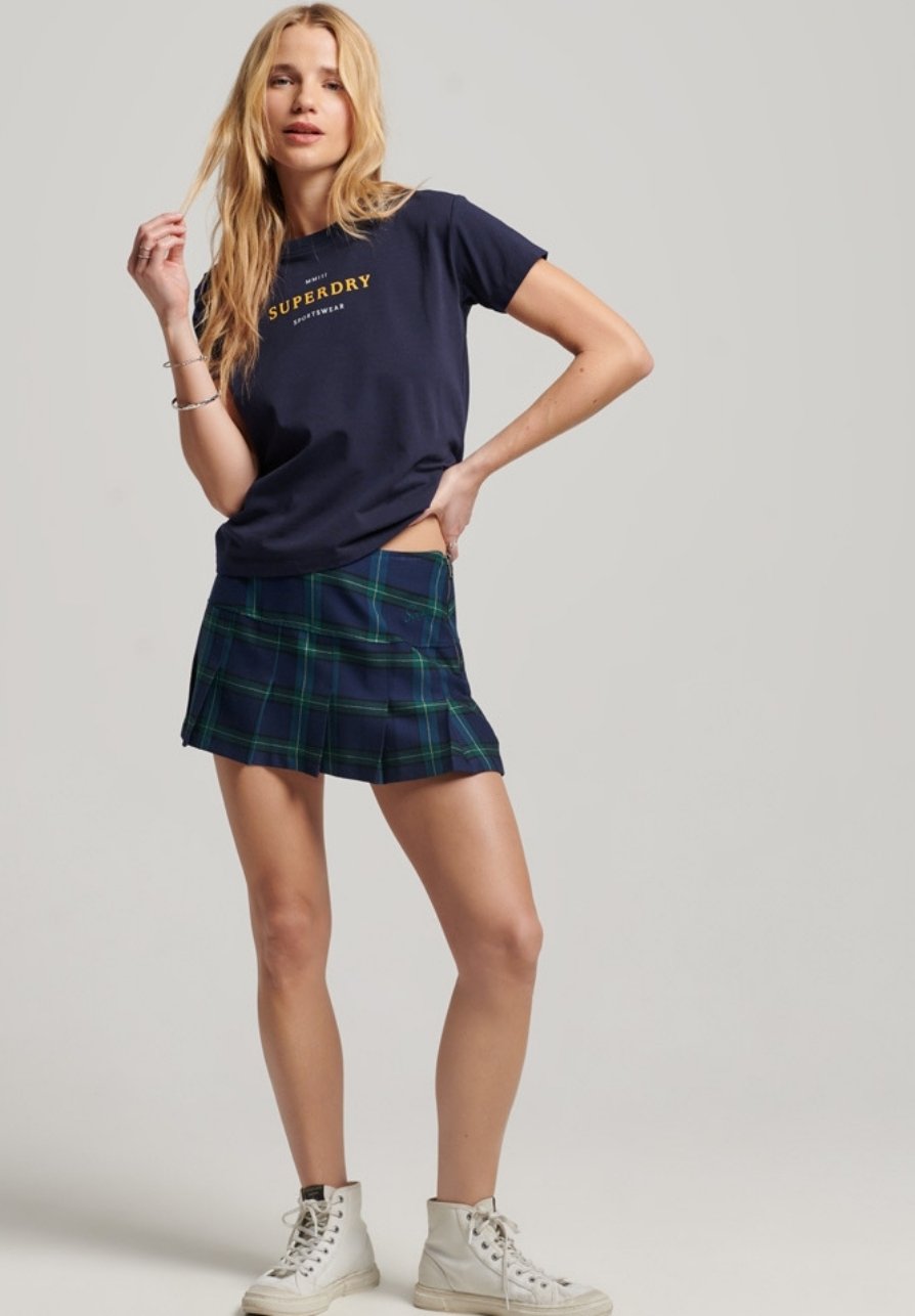 Superdry GRAPHIC 90S - Print T-shirt - rich navy/dark blue