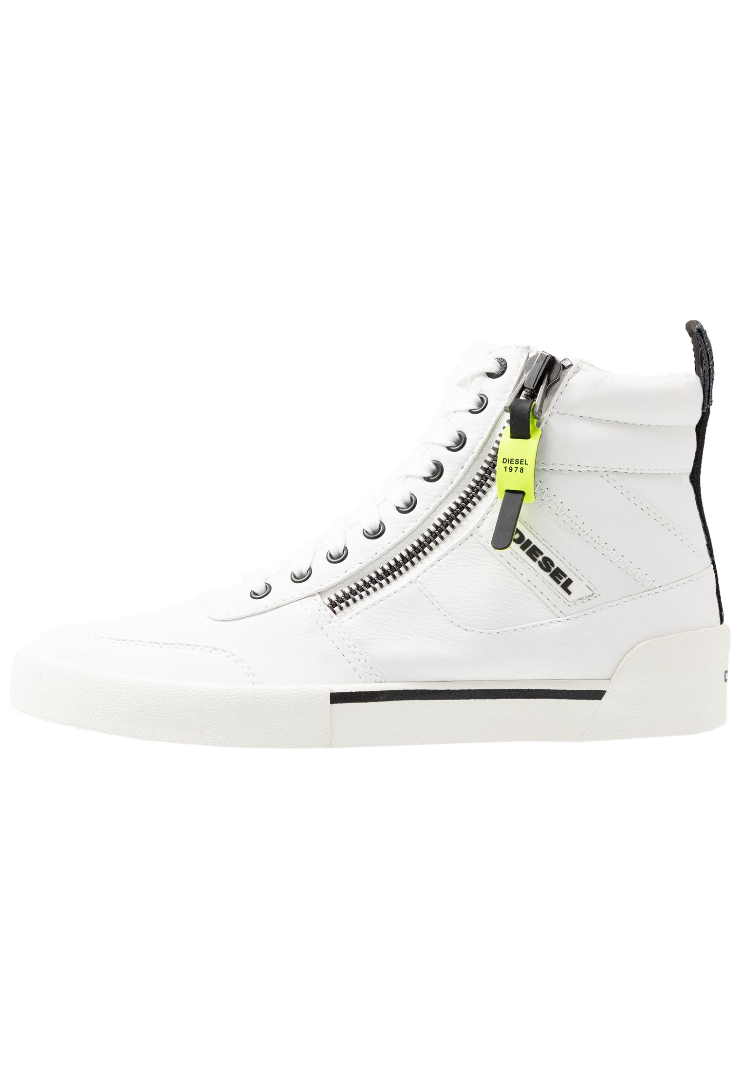 Diesel S-DVELOWS MID - High-top trainers - star white/white
