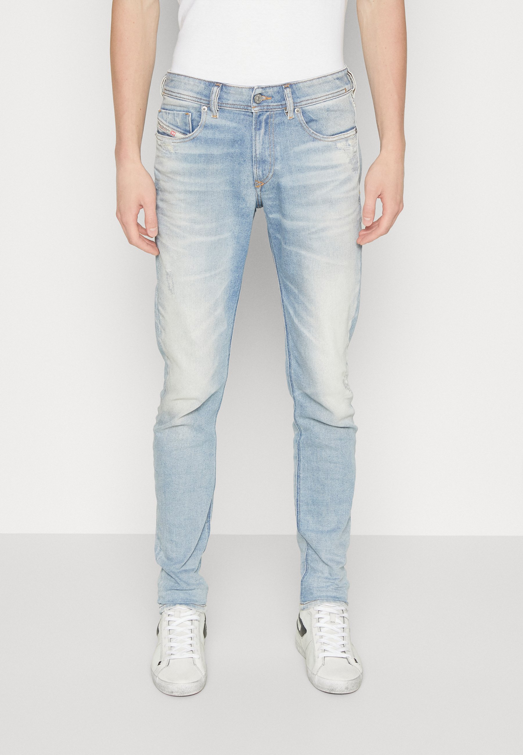 Diesel SLEENKER - Slim fit jeans - light blue/light-blue denim