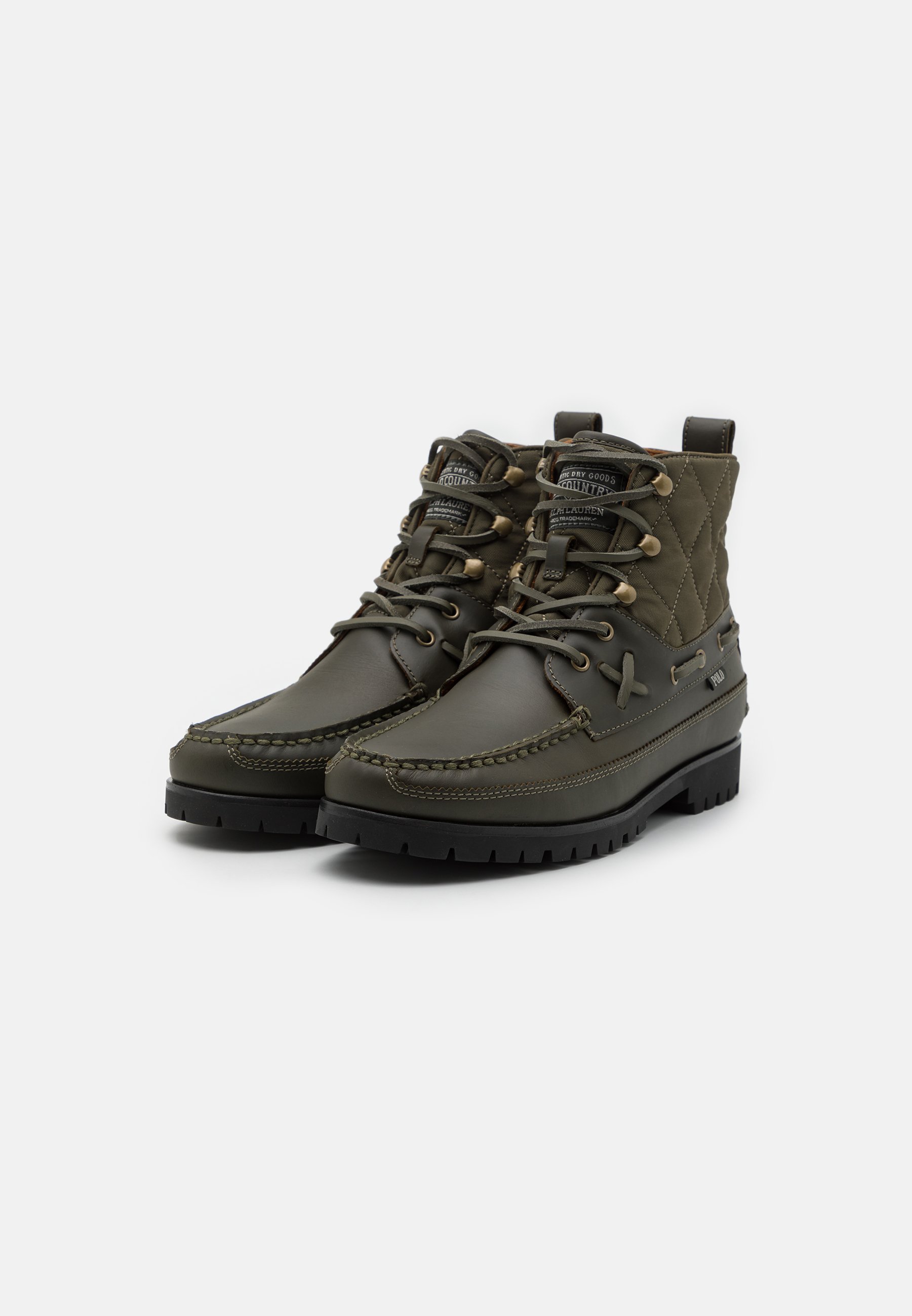 Polo Ralph Lauren RANGER MID TALL BOOT - Lace-up ankle boots - oliv/olive