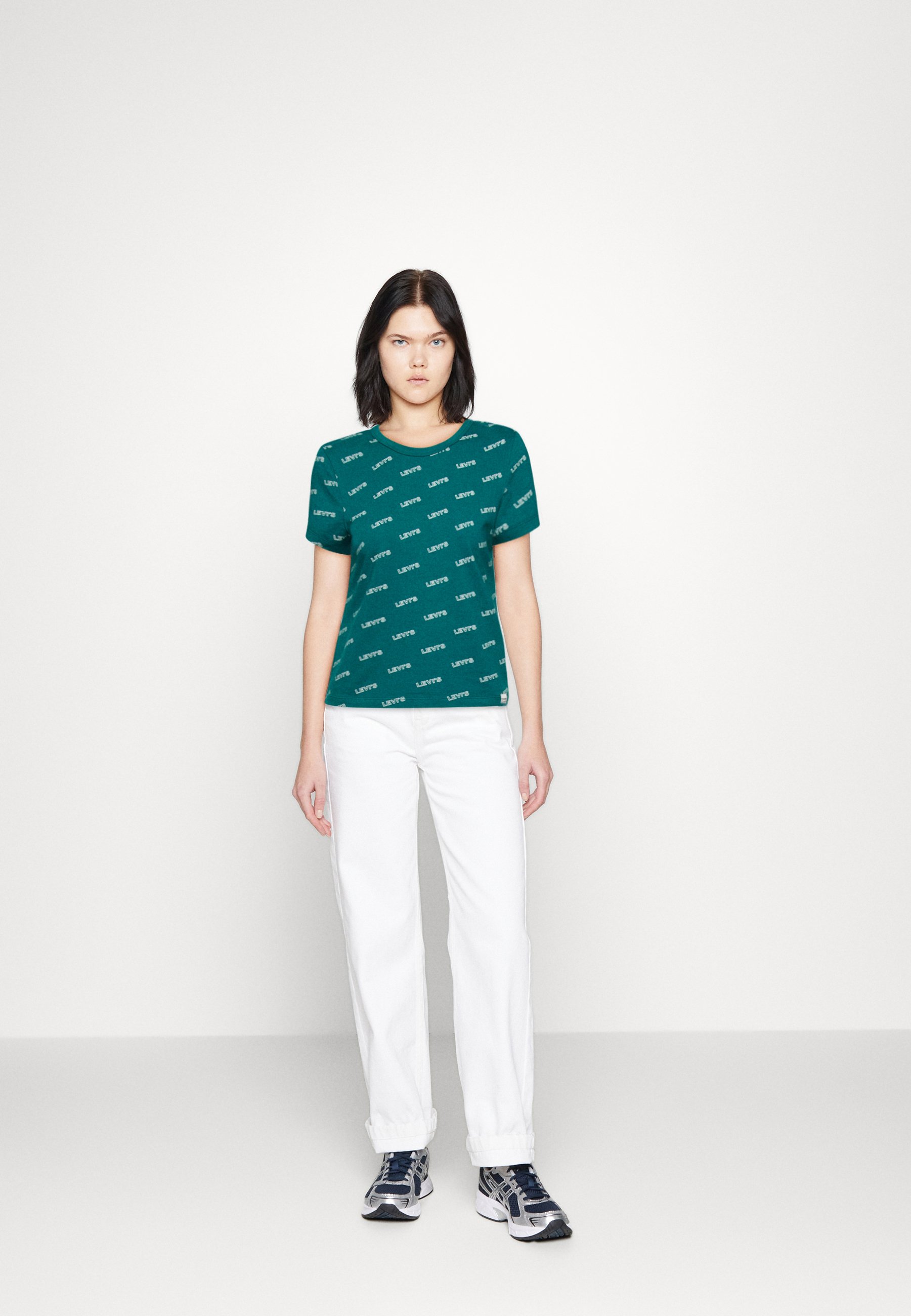Levi's® GRAPHIC RICKIE TEE - Print T-shirt - green