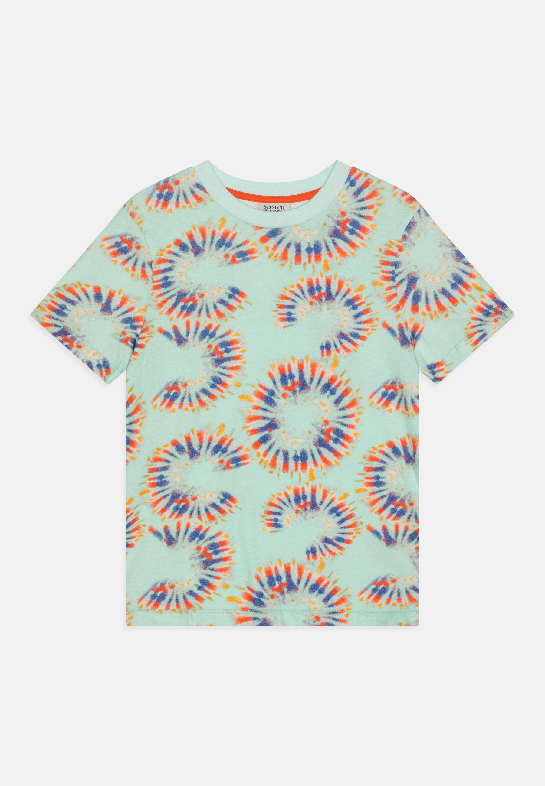 Scotch & Soda RELAXED FIT ALLOVER PRINTED  - Print T-shirt - light blue