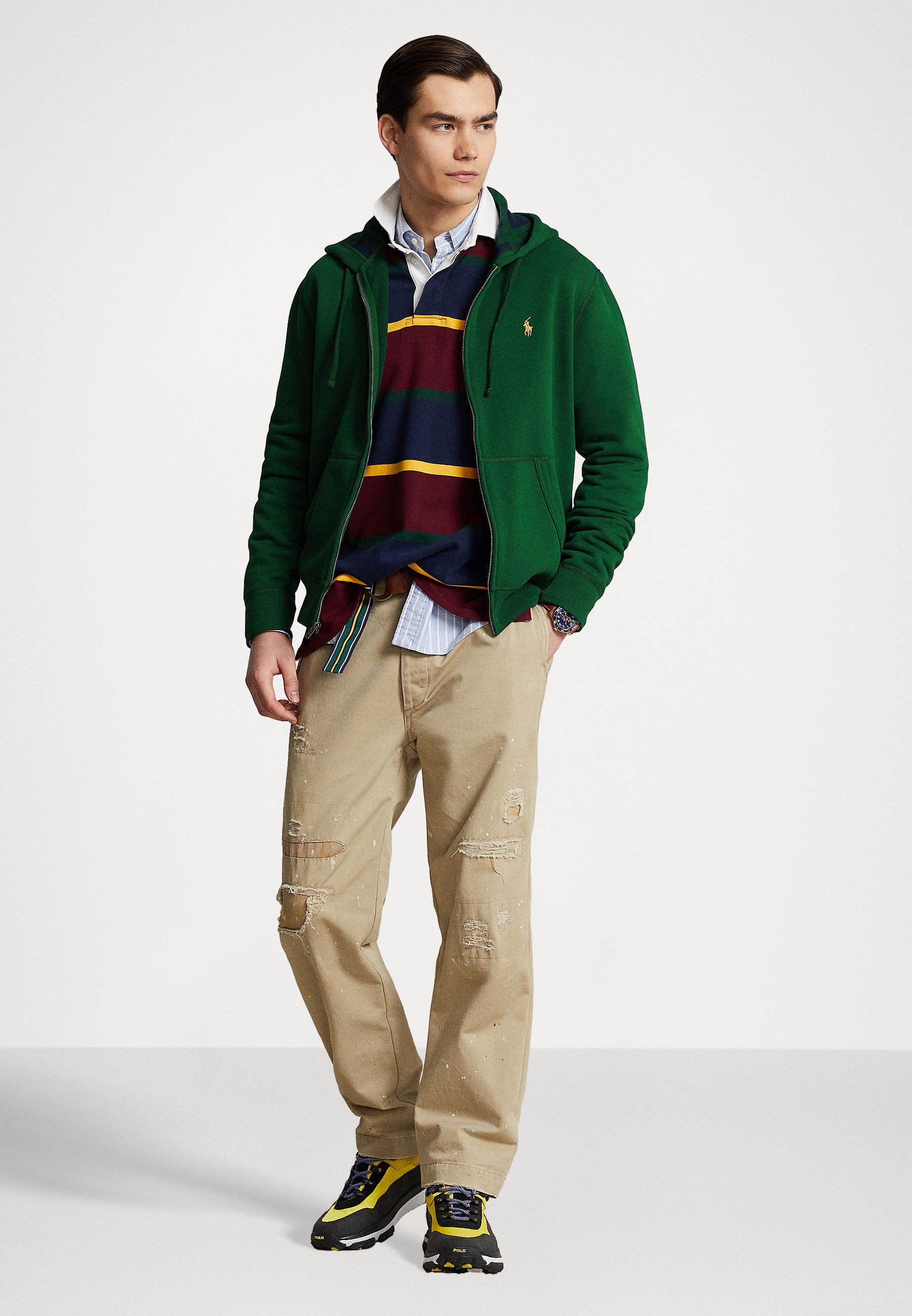 Polo Ralph Lauren LONG SLEEVE - Zip-up sweatshirt - hunt club green/green