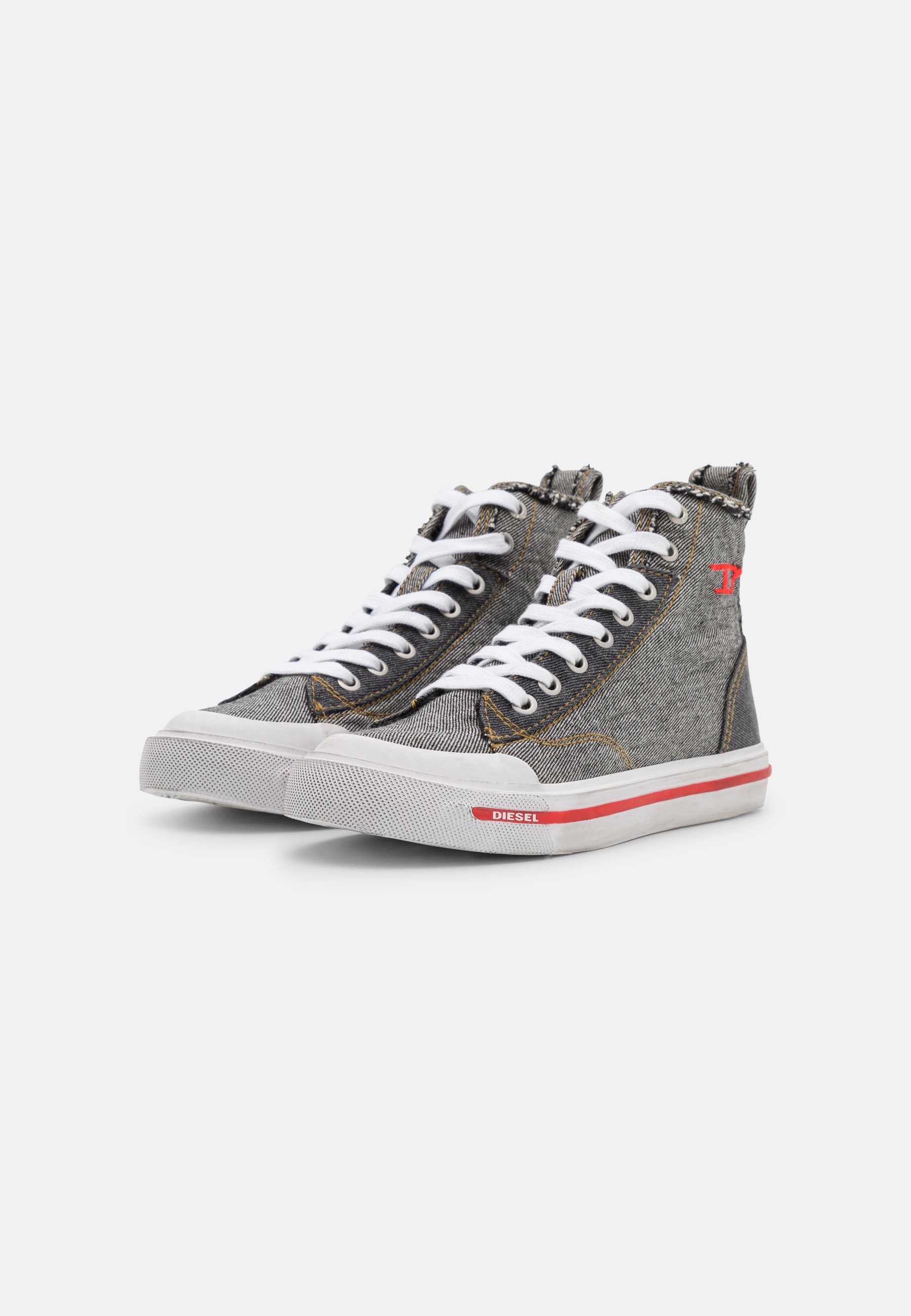 Diesel S-ATHOS MID W - High-top trainers - black/anthracite