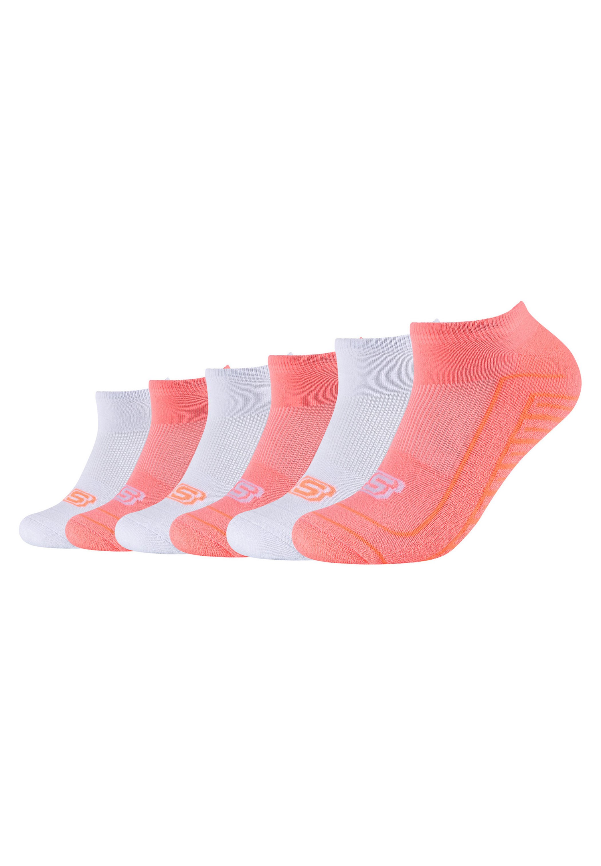 Skechers BASIC CUSHIONED SNEAKER 6 PACK - Socks - dusty coral/coral