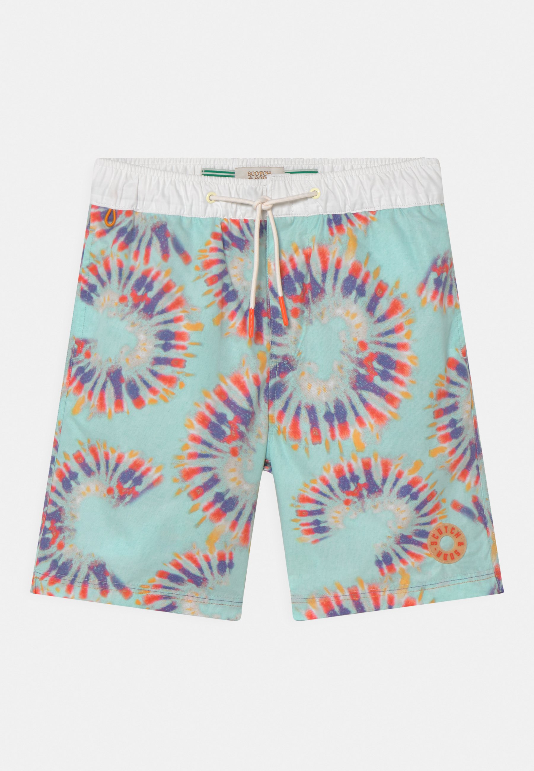 Scotch & Soda MID LENGTH ALL-OVER PRINTED SWIM  - Swimming shorts - light blue