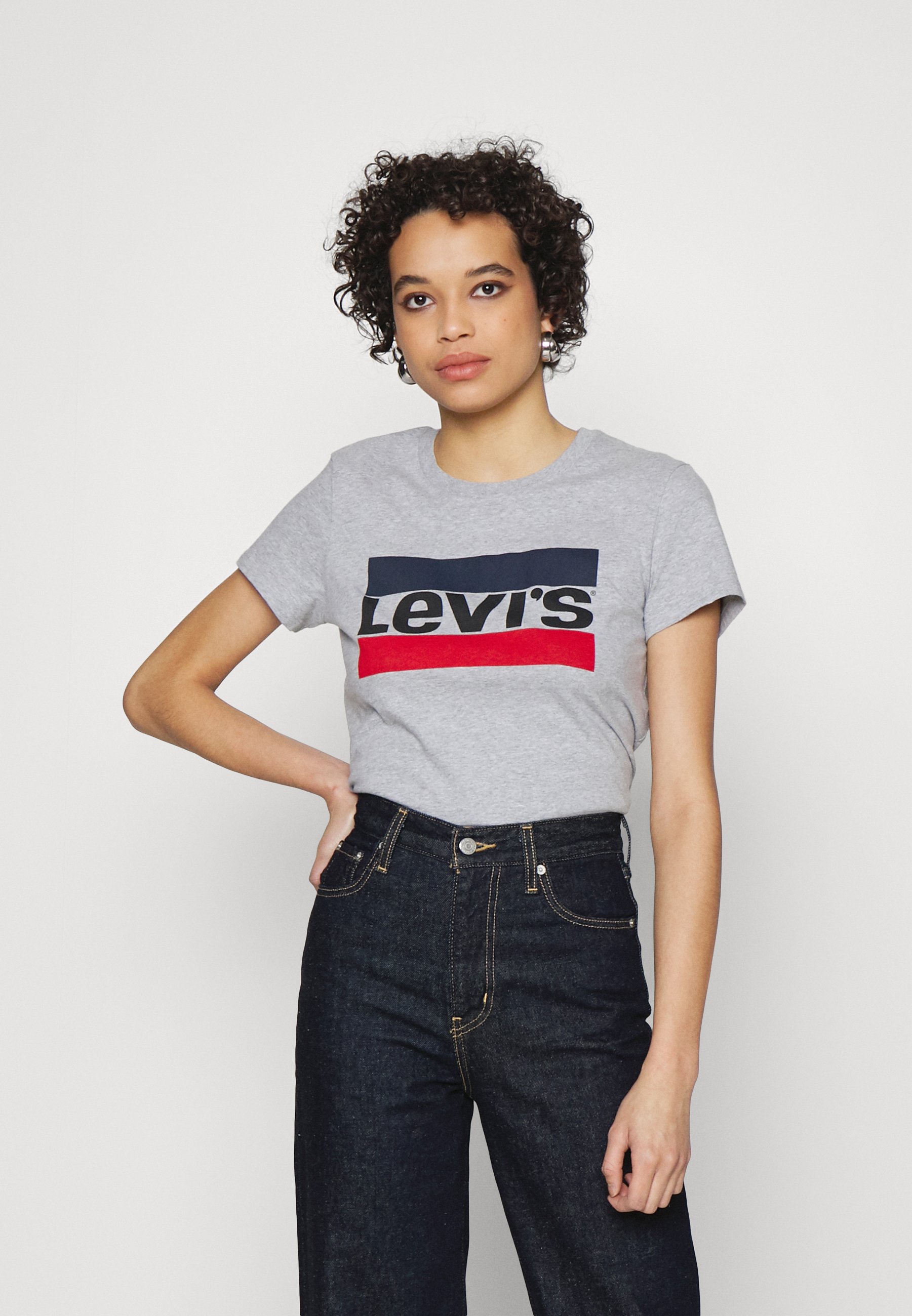 Levi's® THE PERFECT TEE - Print T-shirt - heather grey/grey