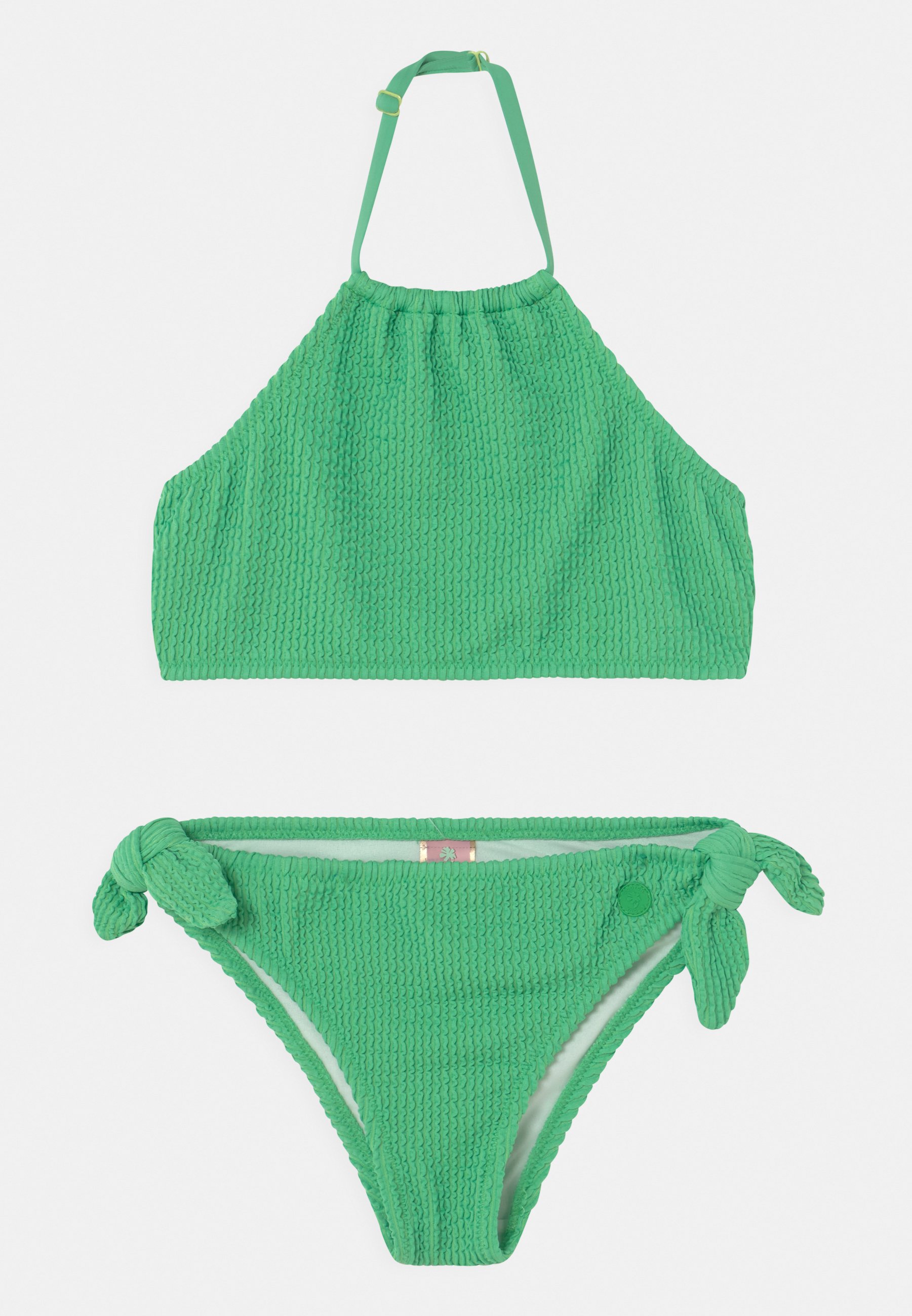 Scotch & Soda CRINKLE HIGH-NECK  - Bikini - parakeet/green