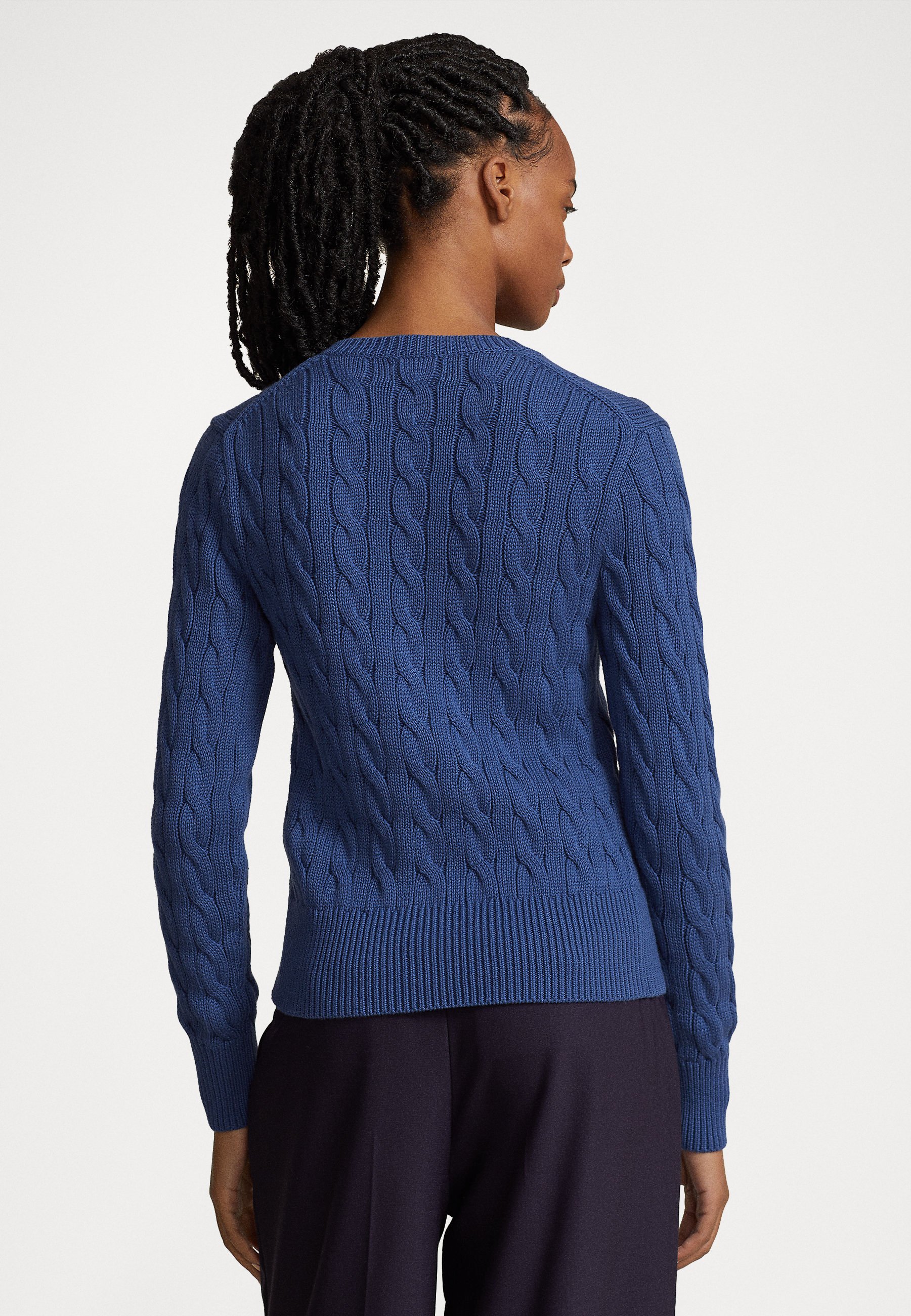 Polo Ralph Lauren LONG SLEEVE CARDIGAN - Cardigan - gem blue/blue