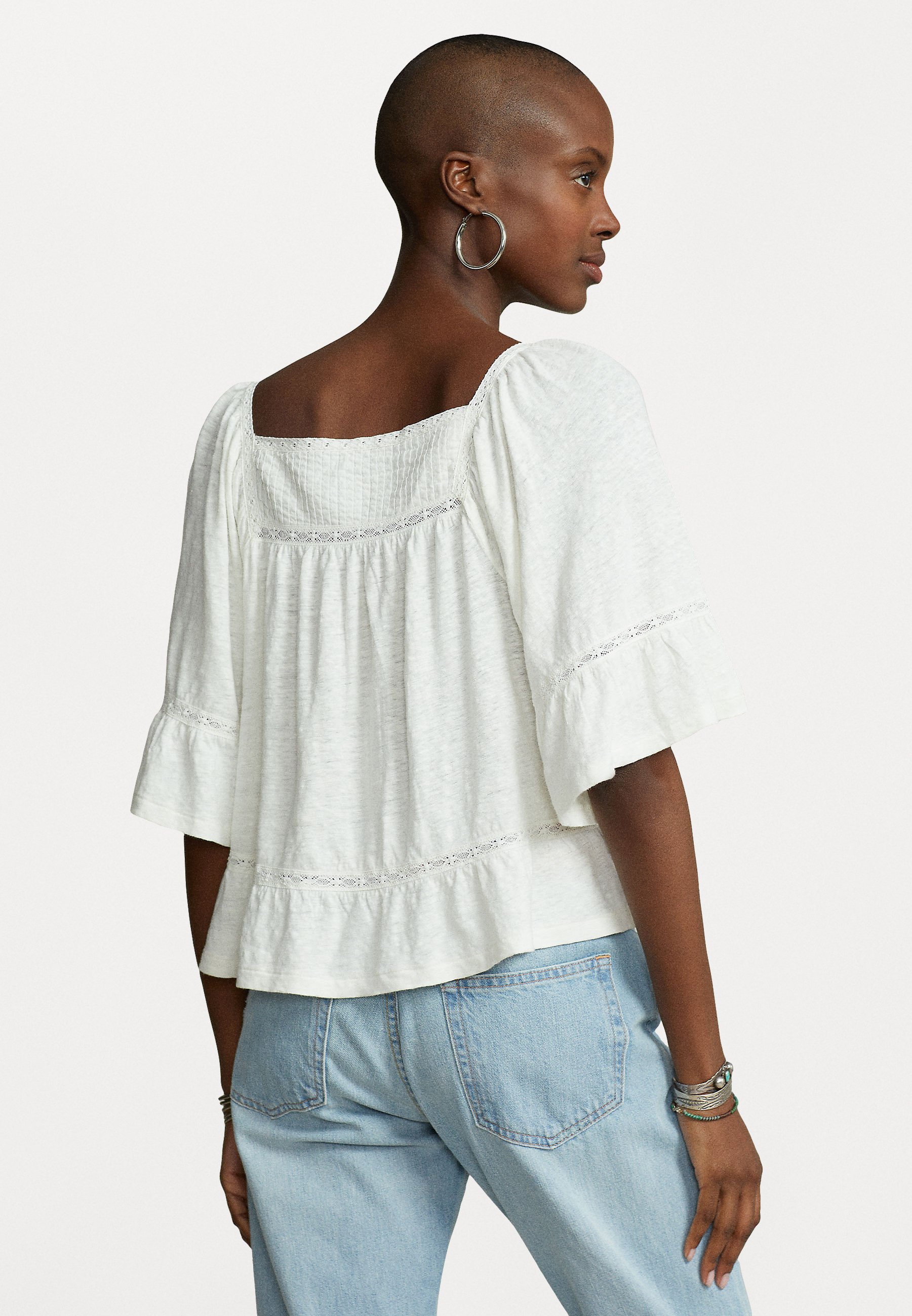 Polo Ralph Lauren SHORT SLEEVE - Blouse - nevis/white