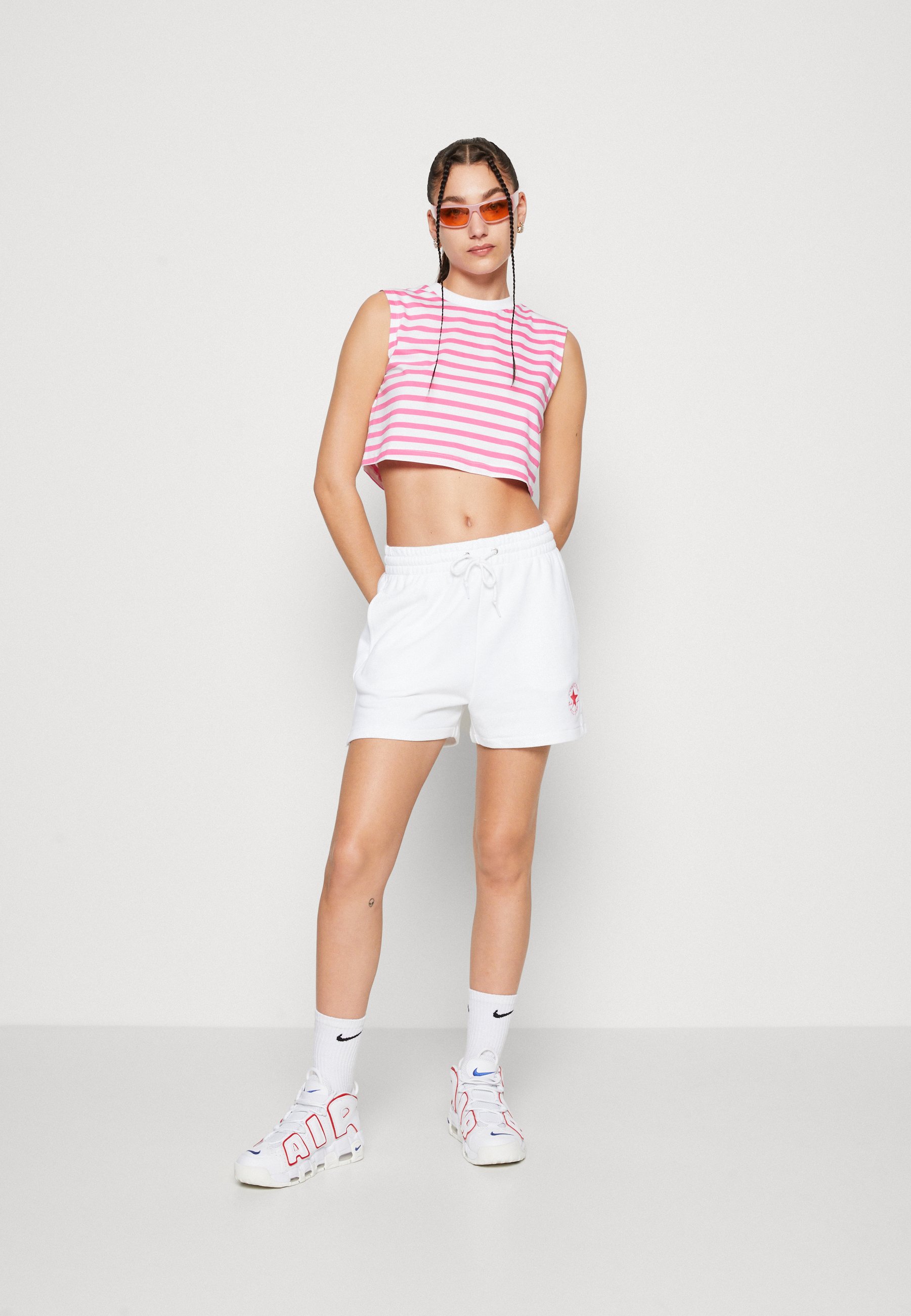 Converse CHUCK TAYLOR PATCH RELAXED - Shorts - white