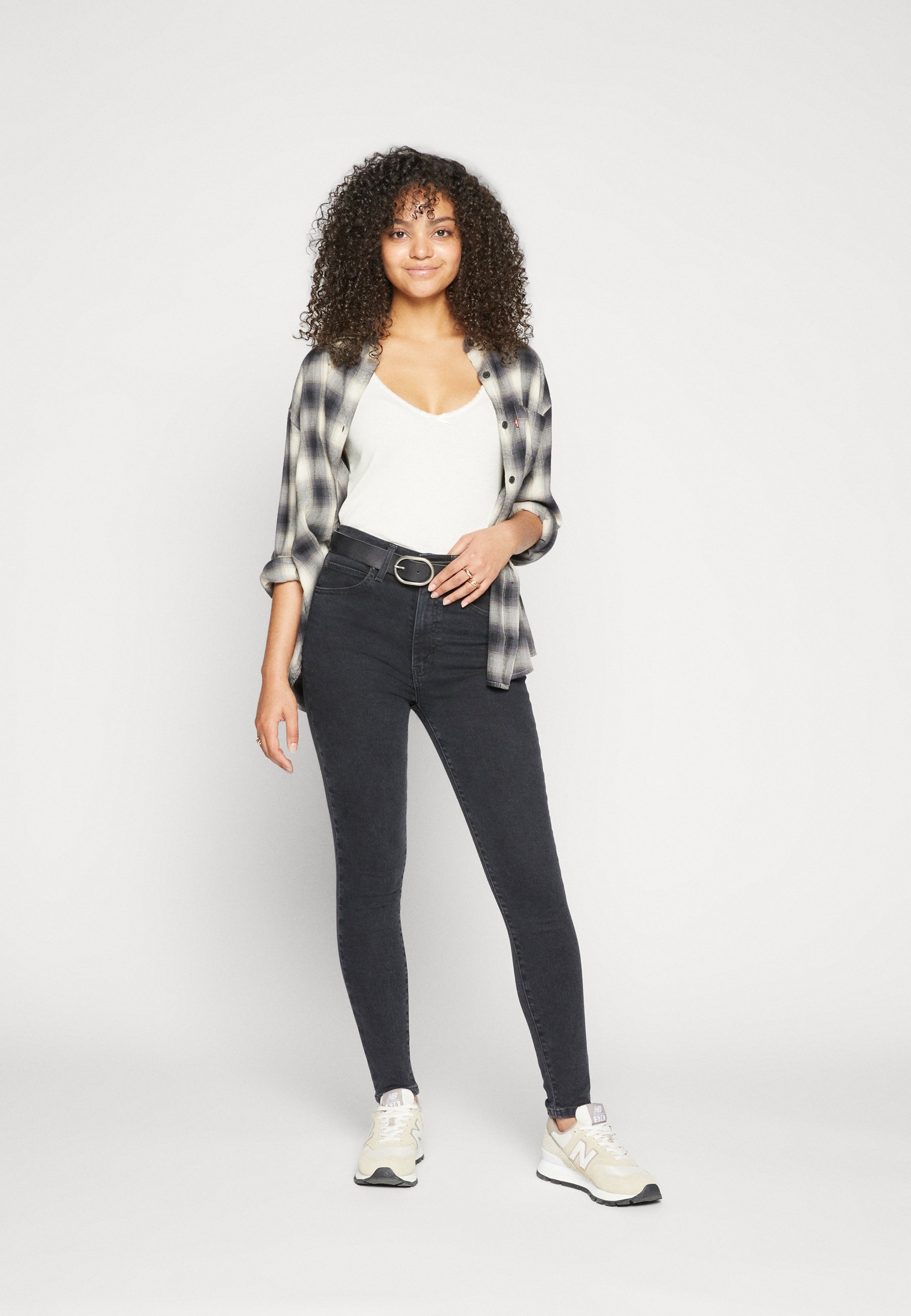 Levi's® RETRO HIGH SKINNY - Jeans Skinny Fit - change of plans/black denim