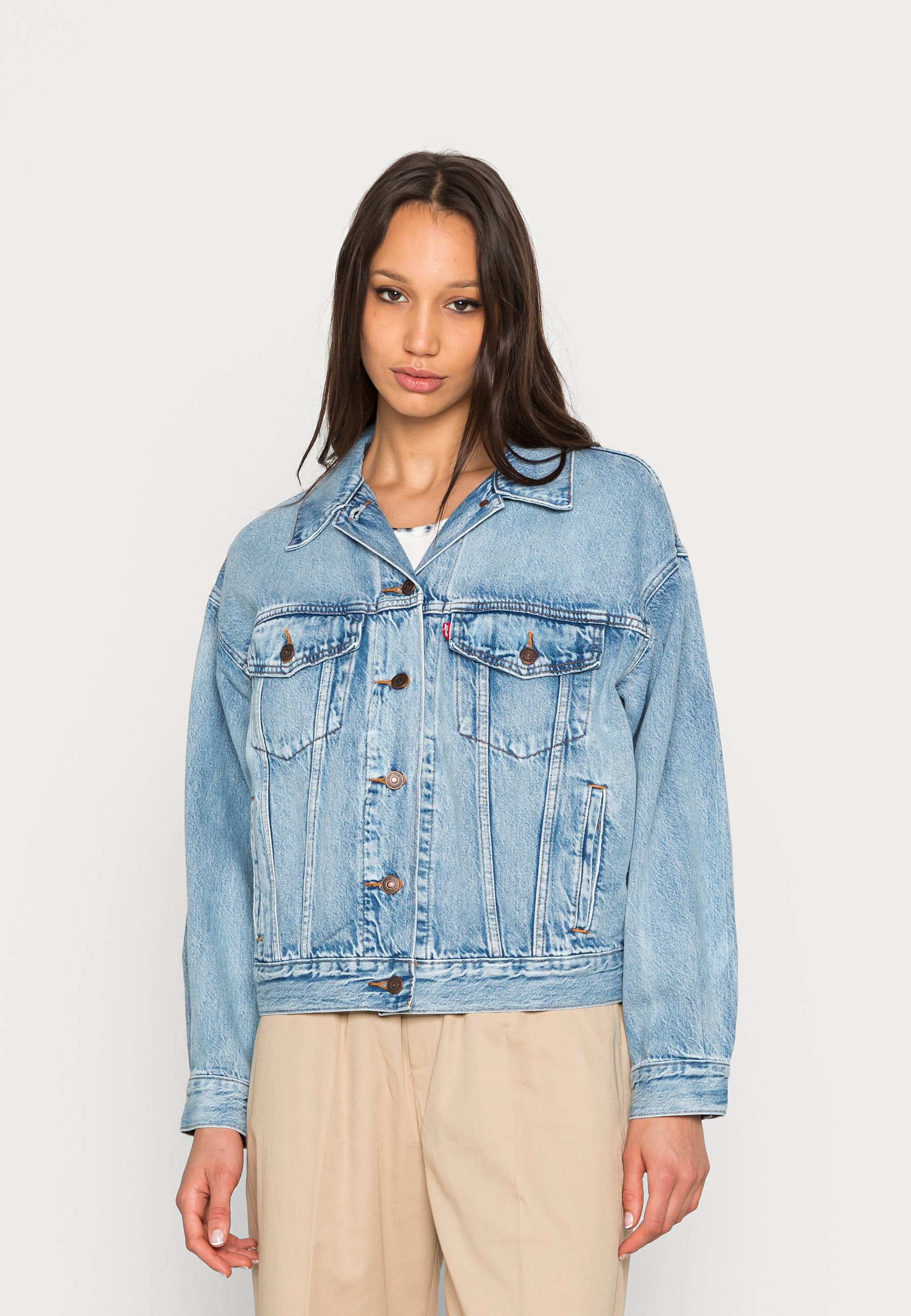 Levi's® 90S TRUCKER - Denim jacket - z2095 indigo worn in/light-blue denim