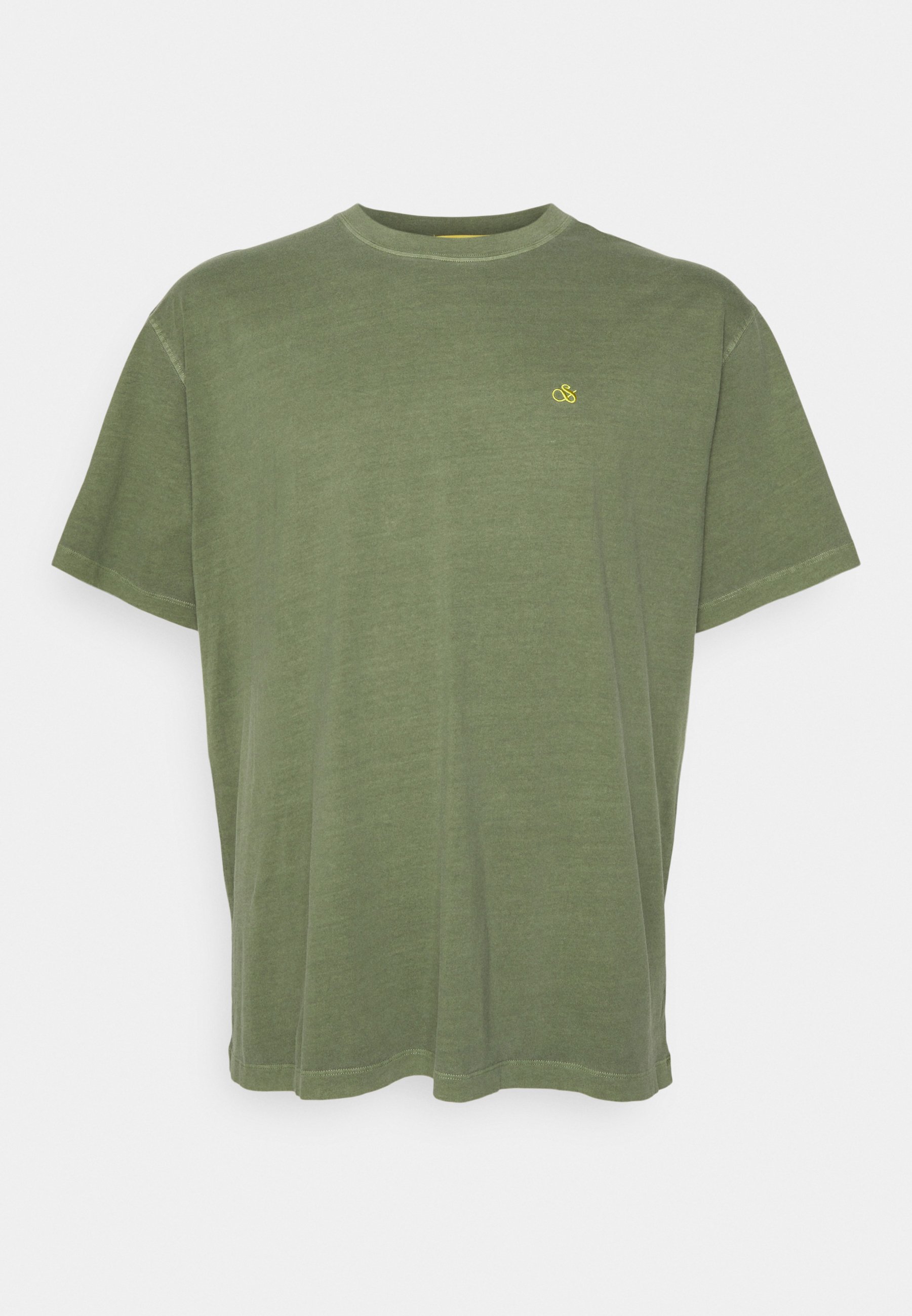 Scotch & Soda GARMENT DYE LOGO - Basic T-shirt - field green/dark green