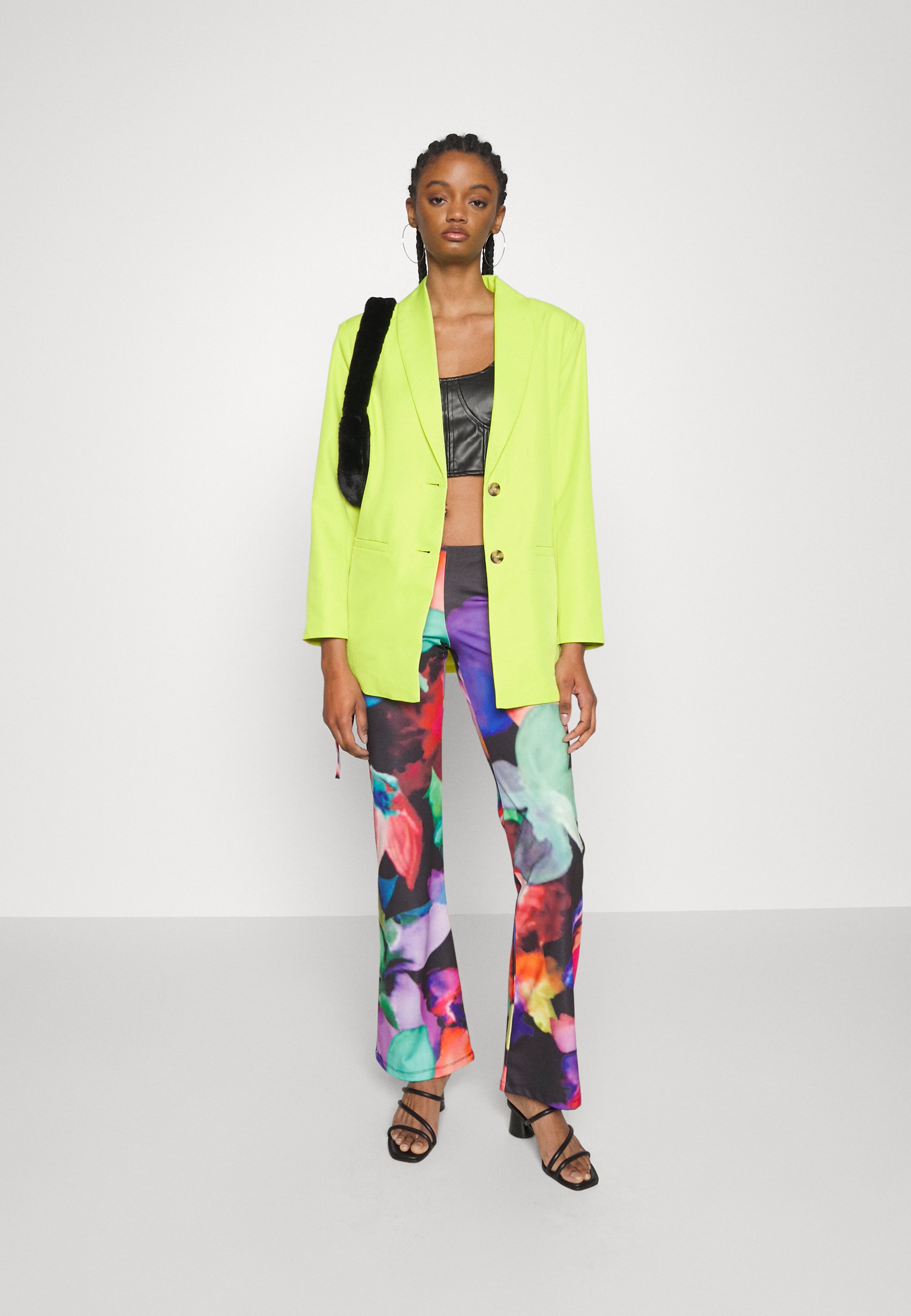 ONLY ONLLIPPA-FREY L/S TLR - Blazer - lime punch/yellow