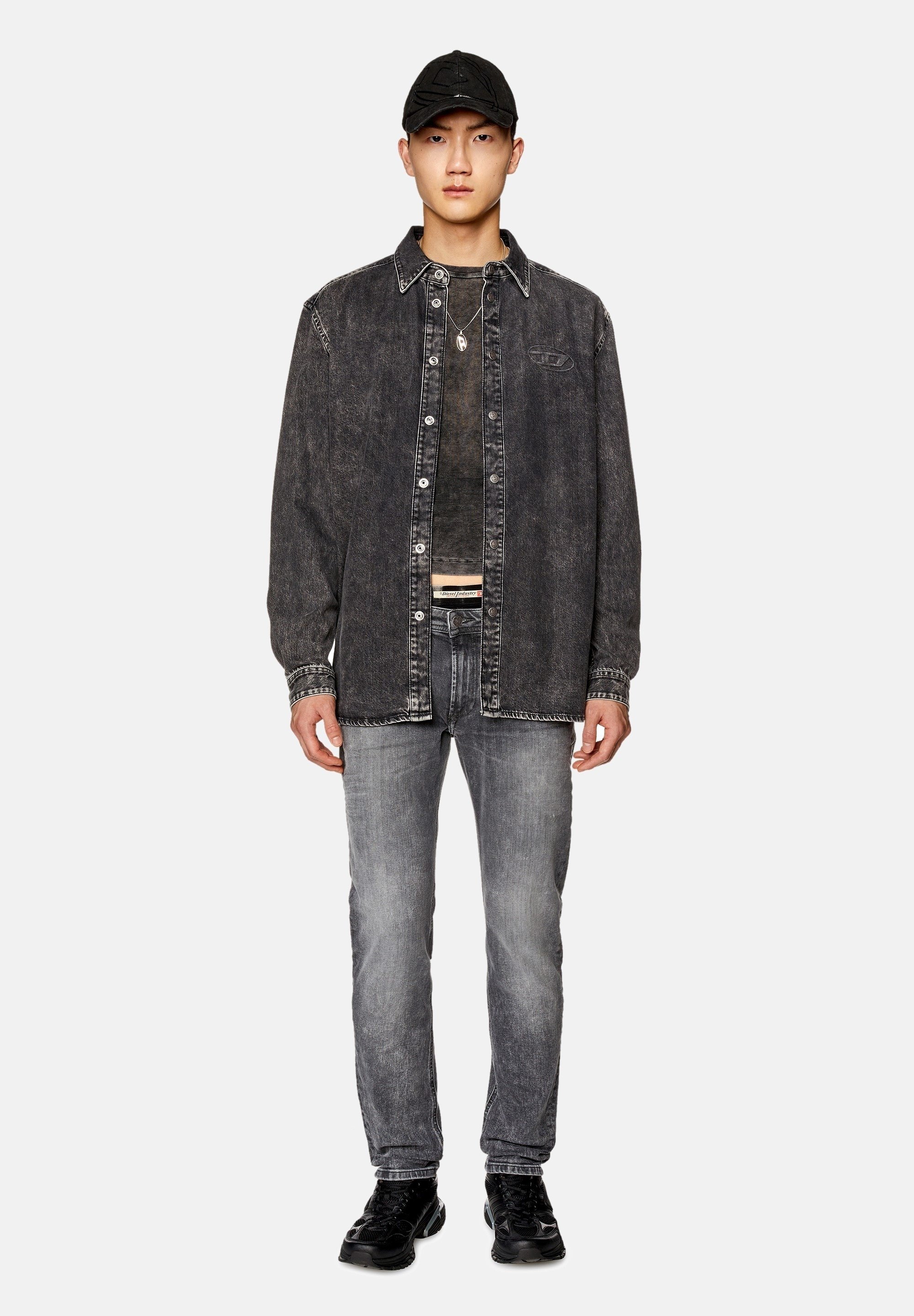 Diesel SLEENKER - Slim fit jeans - grey/grey denim