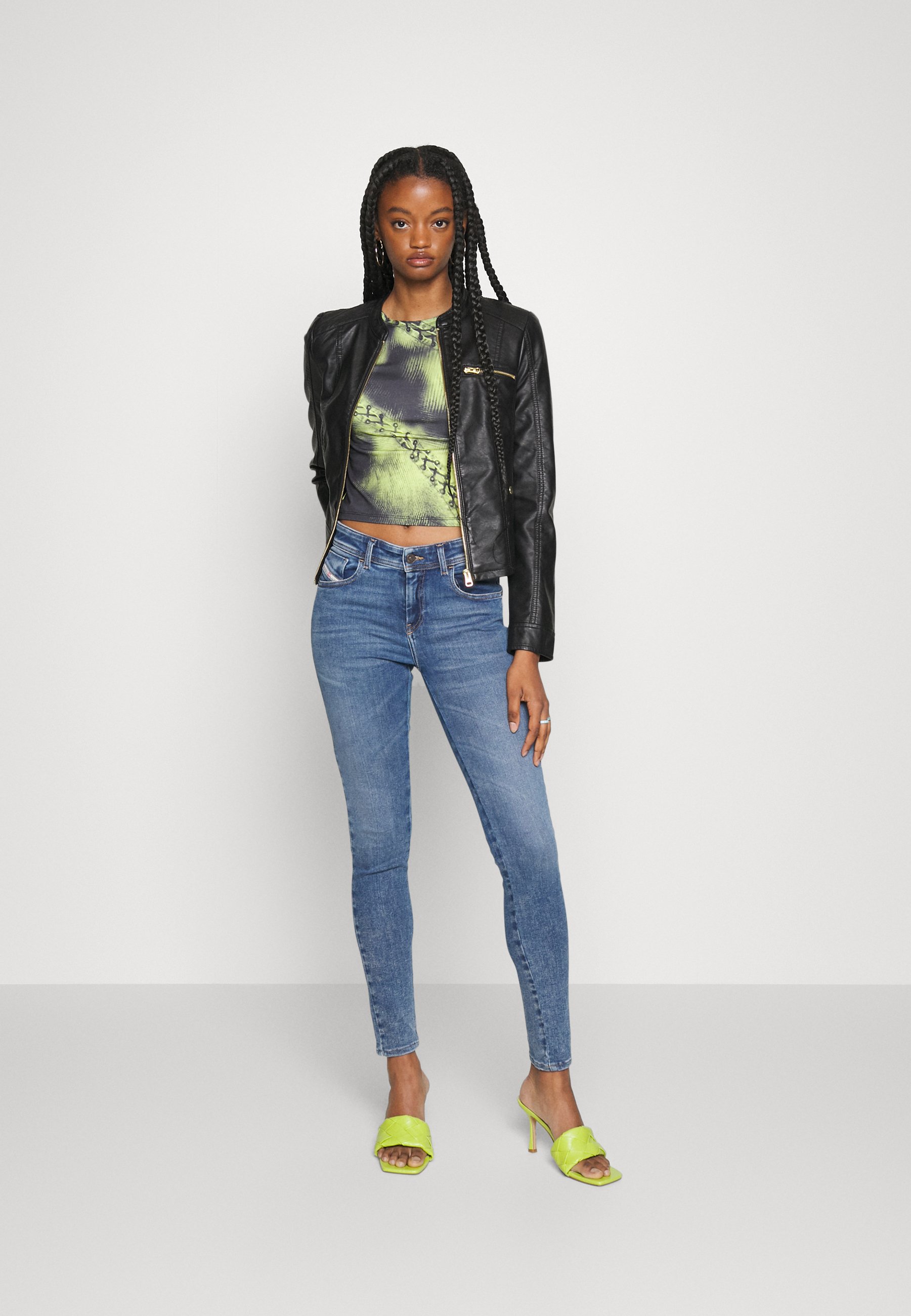 Diesel 2017 SLANDY - Jeans Skinny Fit - blue denim