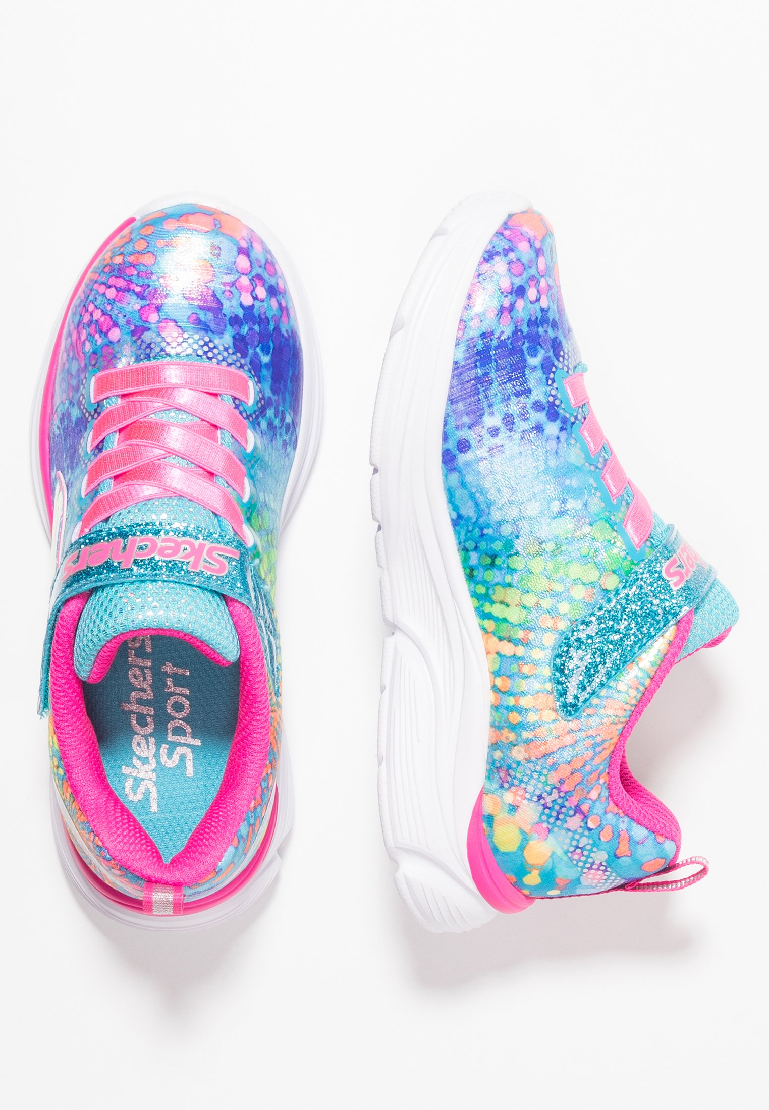 Skechers WAVY LITES - Trainers - multicolor/hot pink/multi-coloured