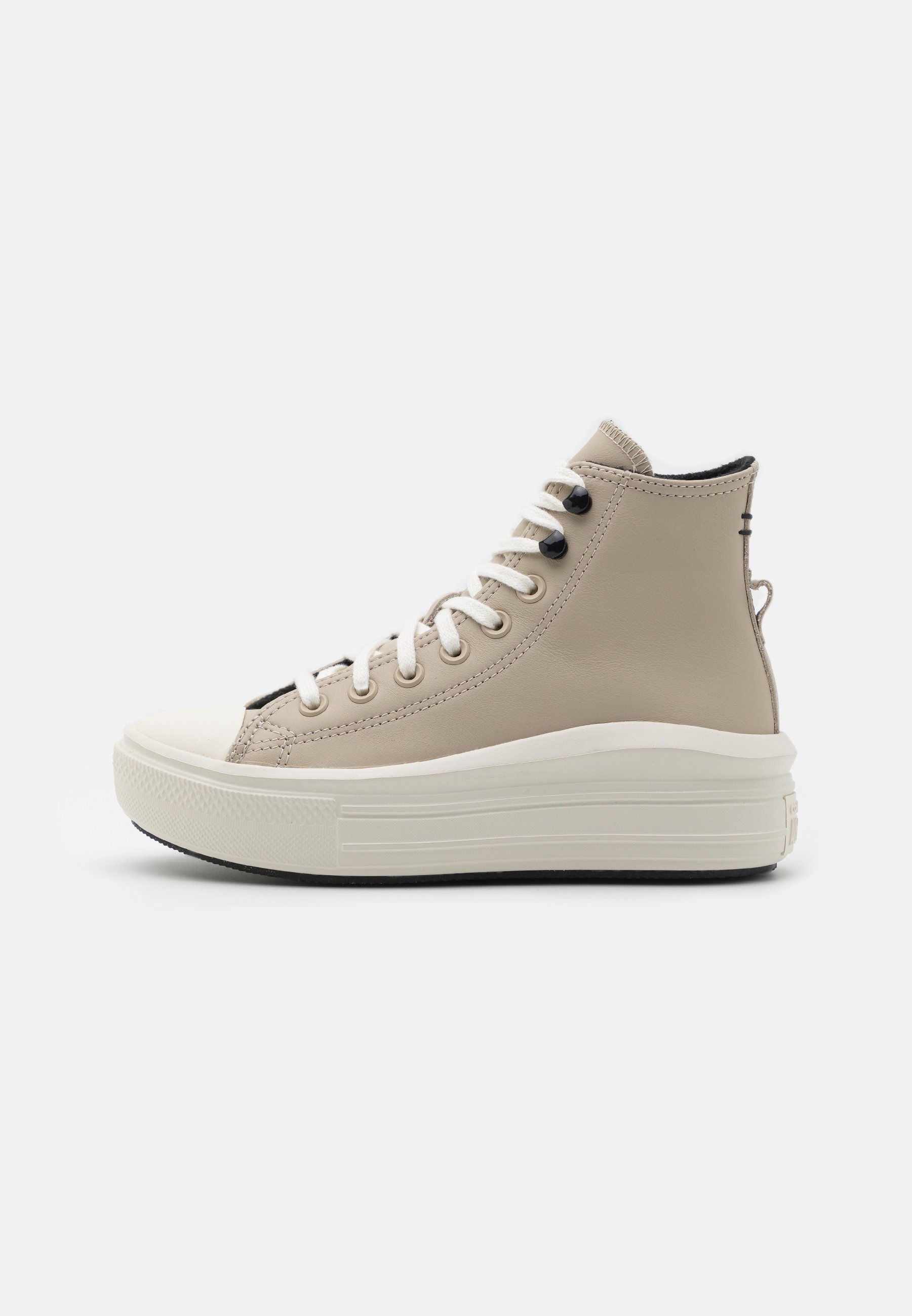 Converse CHUCK TAYLOR ALL STAR MOVE - High-top trainers - beach stone/egret/black/beige