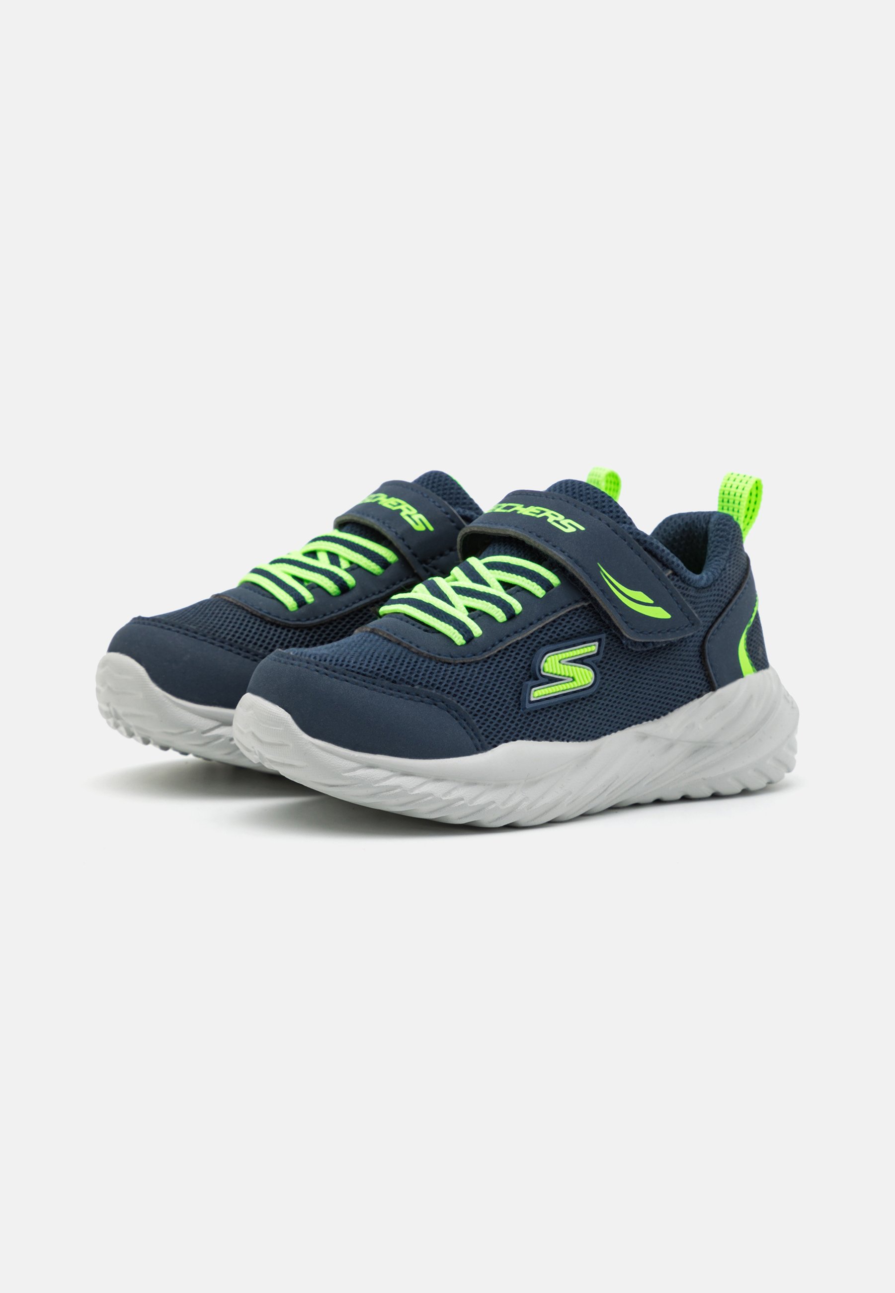 Skechers GORE STRAP MOLDED LOGO - Trainers - navy/lime/dark blue