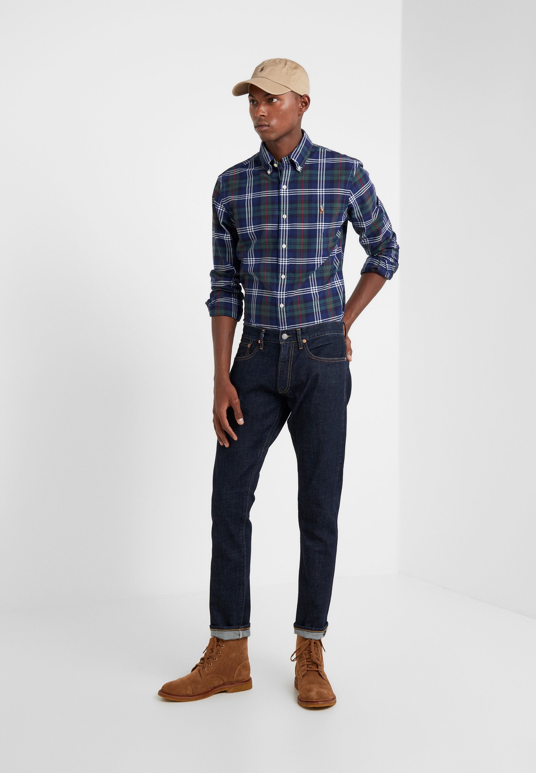 Polo Ralph Lauren SULLIVAN SLIM JEAN WITH POLO - Slim fit jeans - dark-blue denim/blue denim