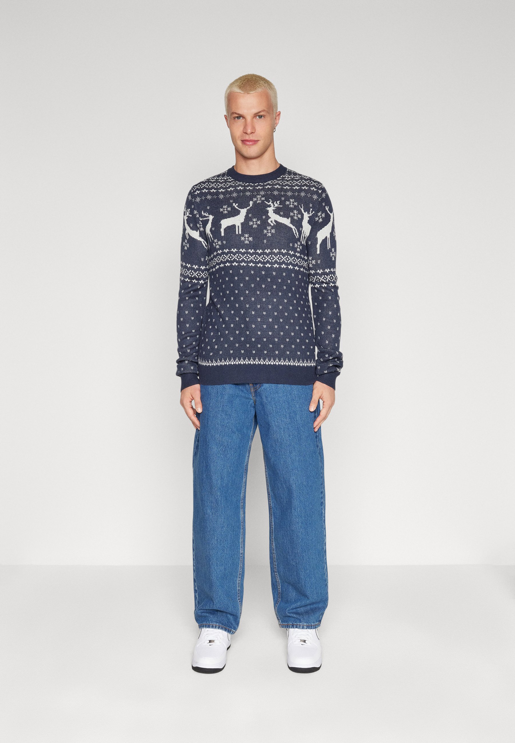 Jack &Jones JORHOLLY CREW NECK - Jumper - sky captain/dark blue