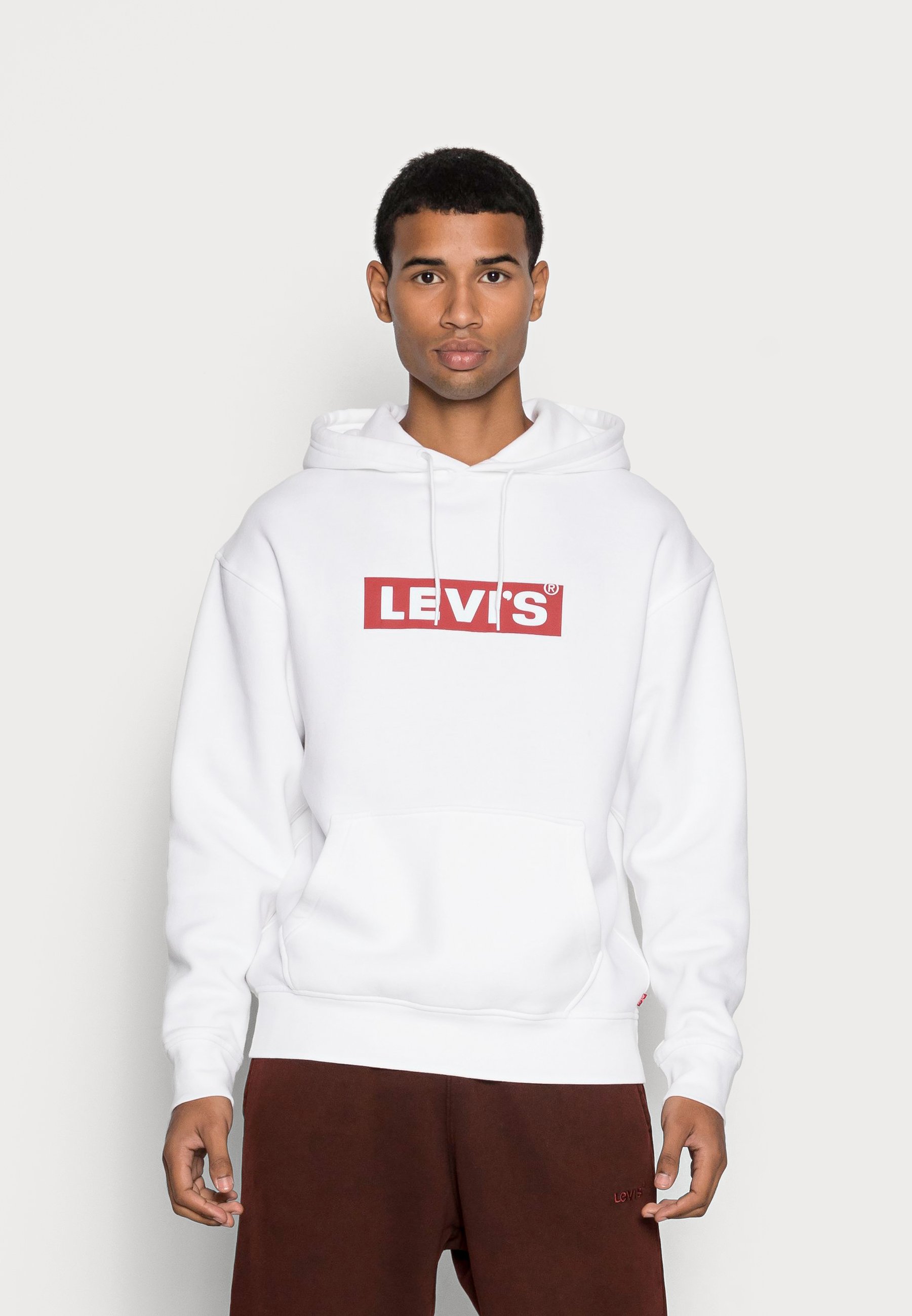 Levi's® RELAXD GRAPHIC HOODIE UNISEX - Hoodie - white
