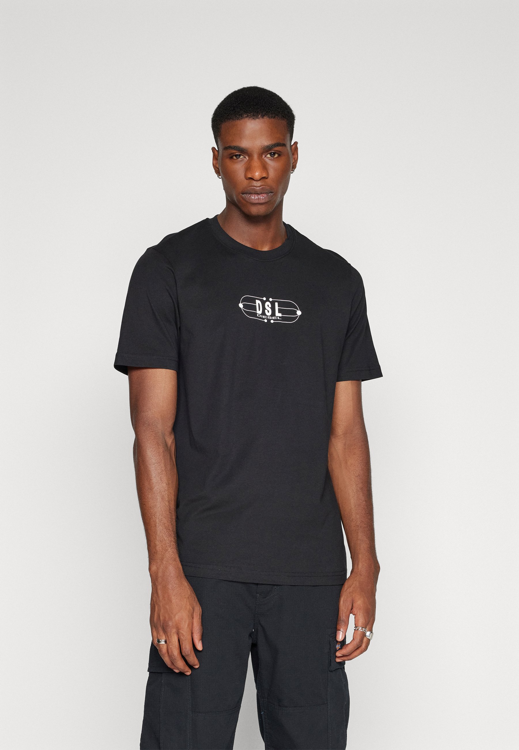 Diesel JUST UNISEX - Print T-shirt - black